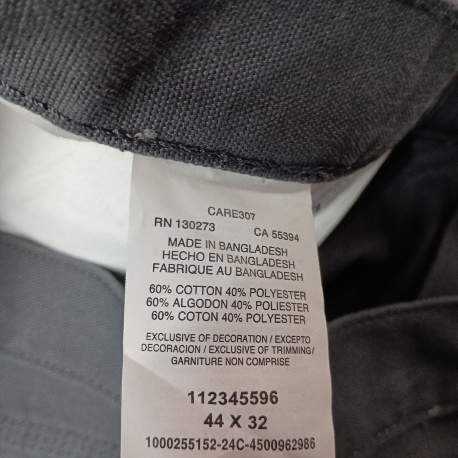 Wrangler Wrangler Workwear Carpenter Pants Men 44x32 Gray Regular Fit Size US 44 / EU 60 - 5 Thumbnail