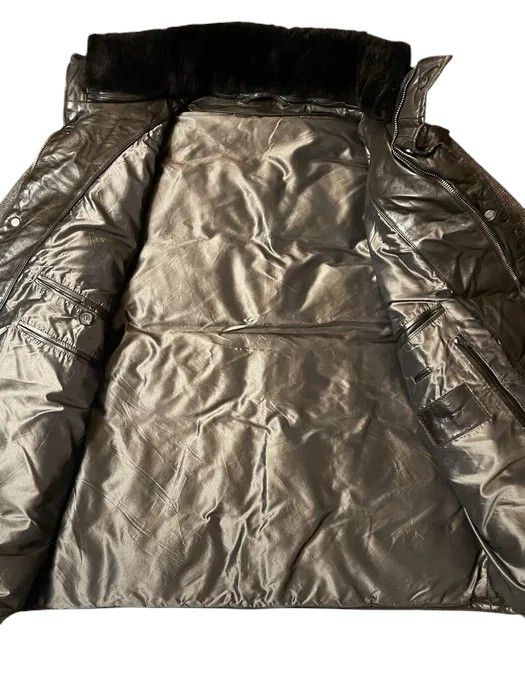 Brioni NUTRIA COLLAR LEATHER JACKET Size US XL / EU 56 / 4 - 3 Thumbnail