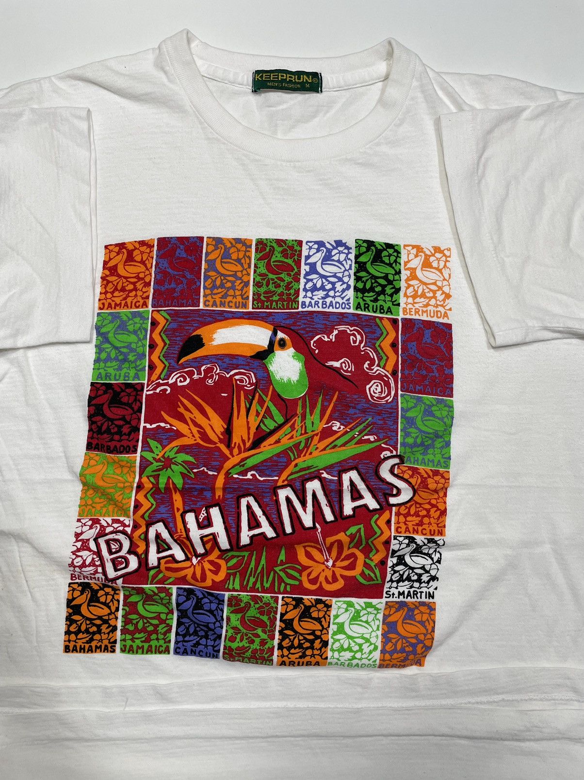 Vintage Vtg 90s single stitch Bahamas tropical paradise Caribbean Size US M / EU 48-50 / 2 - 1 Thumbnail