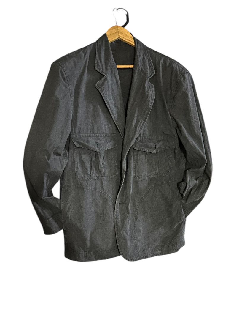 Comme des Garcons Homme Plus × Rei Kawakubo Trashed French Vintage Comme des garçon Home Work Jacket Size US M / EU 48-50 / 2 - 1 Thumbnail