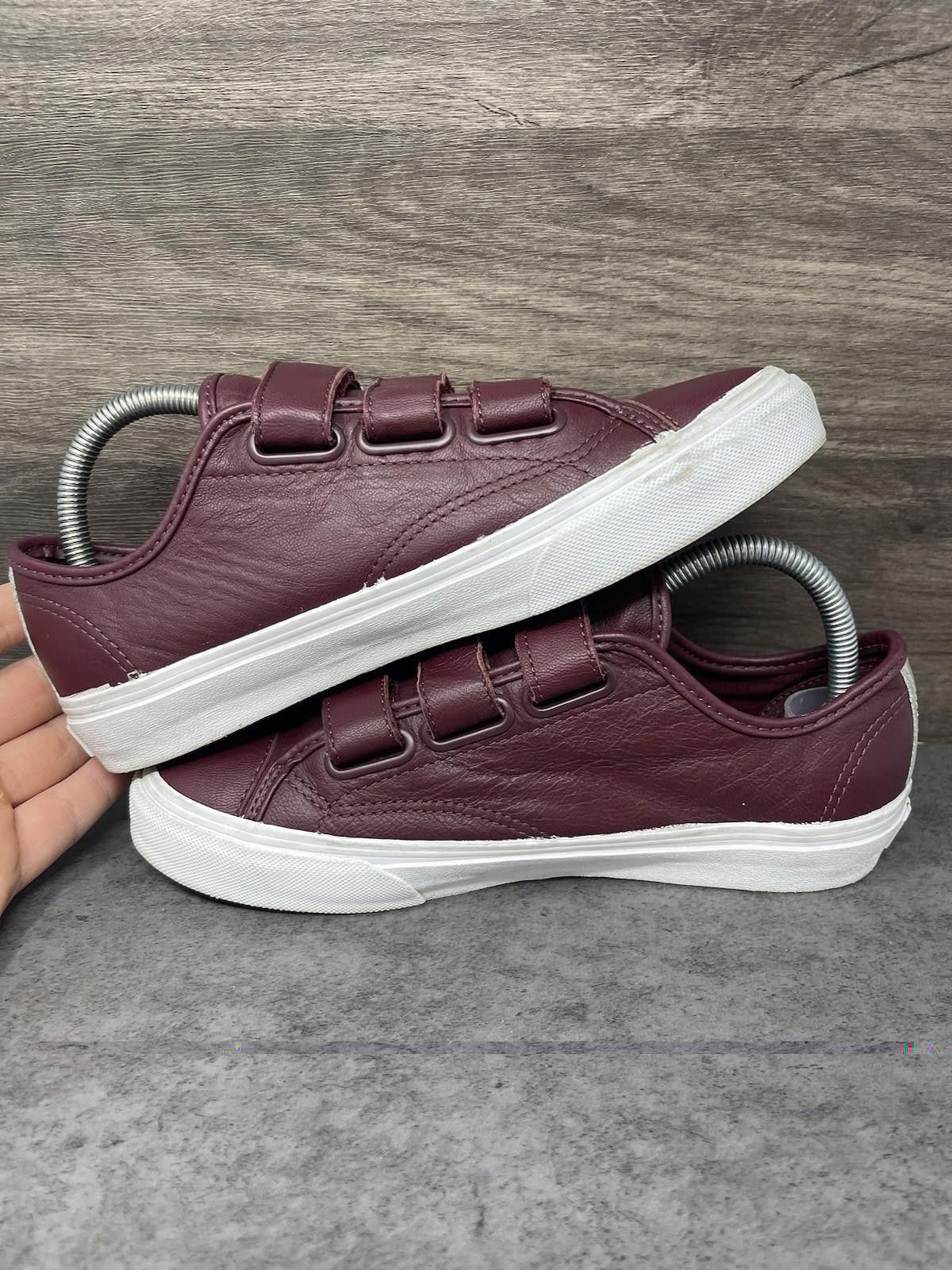 Vans Vans Shoes Womens Size 8 Red Straps V 23 Leather Sneakers Size US 8 / IT 38 - 7 Thumbnail