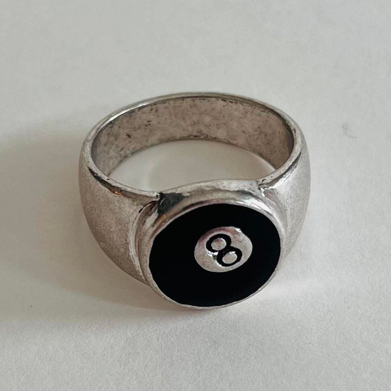 Vintage Y2k 2000s vintage style 8ball ring Size ONE SIZE - 1 Thumbnail