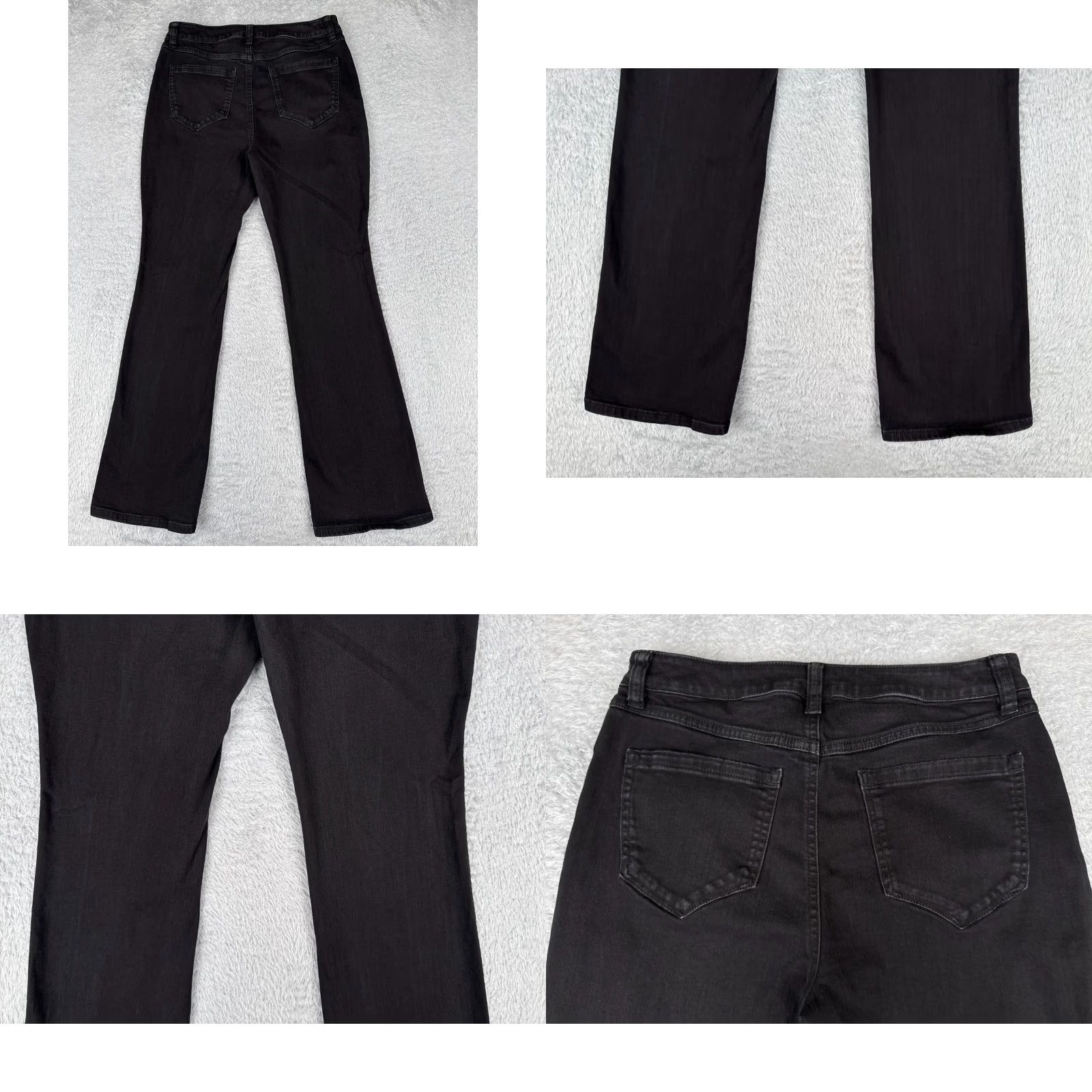 Vintage INC International Concepts Jeans Women 8P Black Denim Bootcut Cotton Blend 28x29 Size 30" / US 8 / IT 44 - 10 Thumbnail