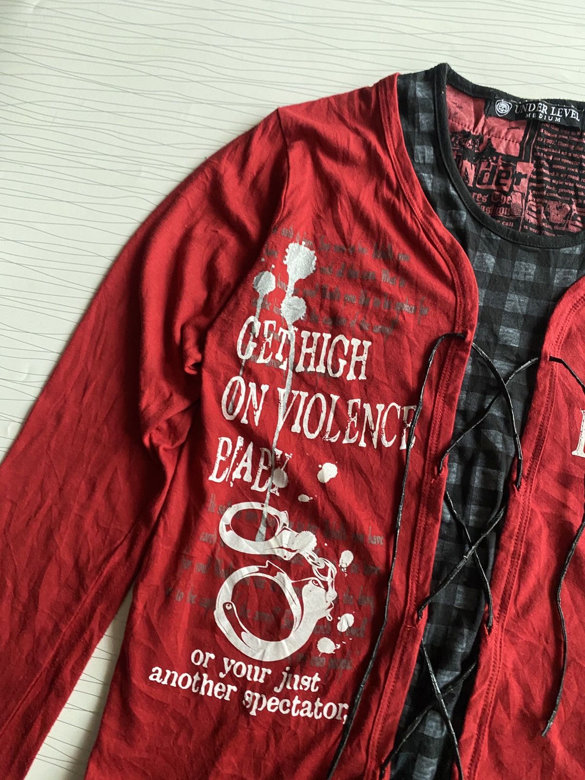 Hysteric Glamour Japanese Under Level Seditionaries Poem Double Layer Tee Size US M / EU 48-50 / 2 - 5 Thumbnail