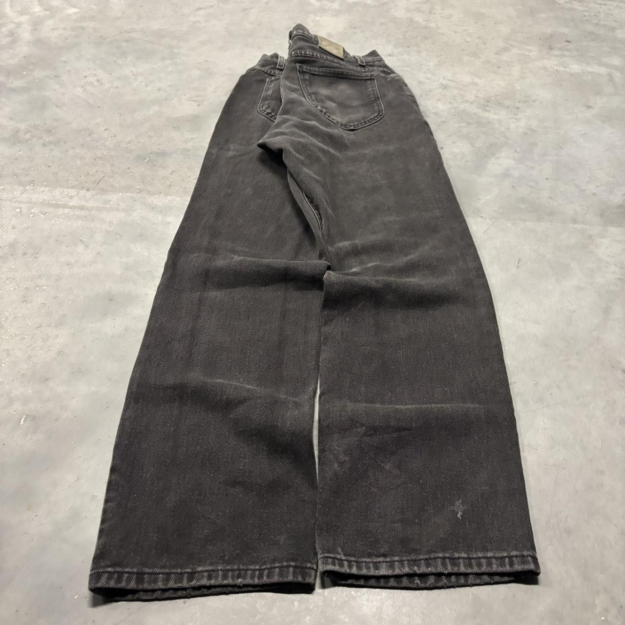 Japanese Brand × Vintage Crazy Vintage Y2K/2000s Grunge Faded Black Denim Jeans! Size US 32 / EU 48 - 4 Thumbnail