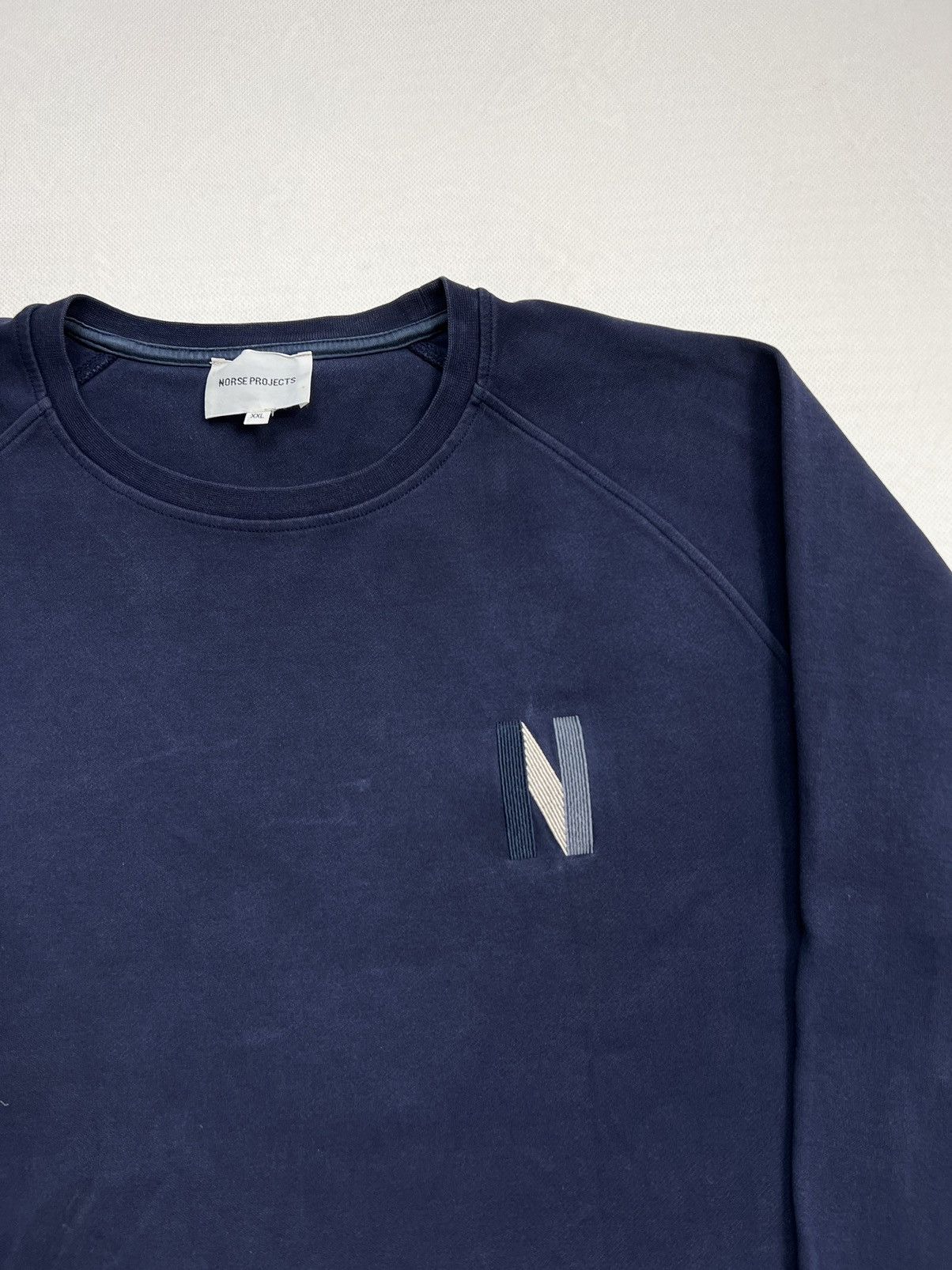 Norse Projects Sweatshirt Norse Project small logo navy Size US XL / EU 56 / 4 - 4 Thumbnail