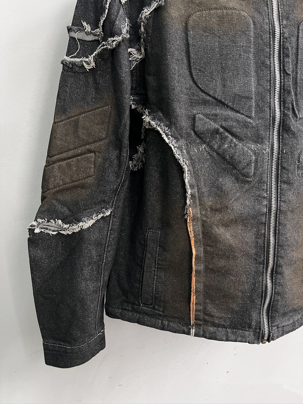 Kapital Sun faded racing moto style denim jacket y2k kapital style Size US M / EU 48-50 / 2 - 4 Thumbnail