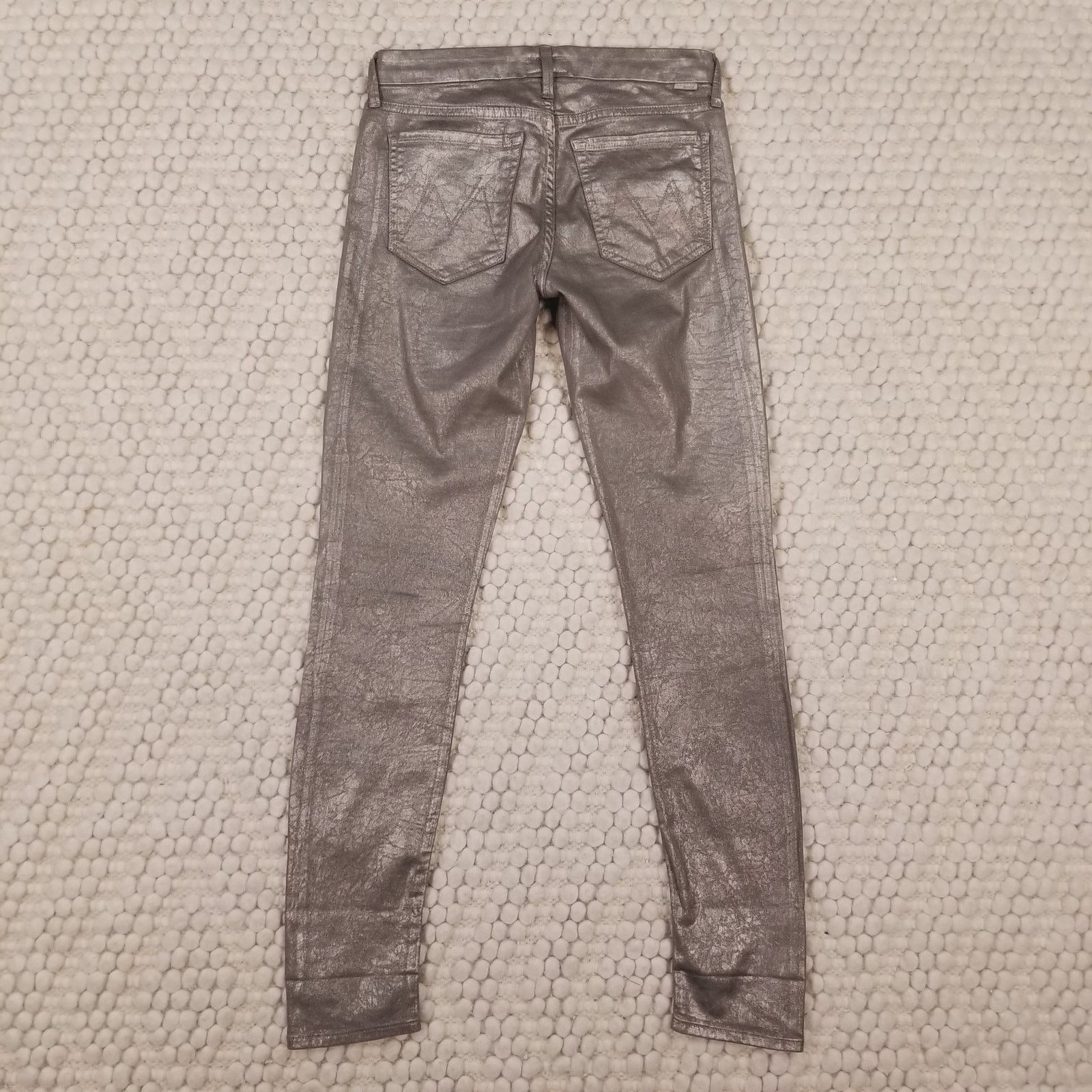 MOTHER Mother The Looker Jeans Disturbing the Peace Gunmetal Sz 26 Size 26" / US 2 / IT 38 - 2 Thumbnail