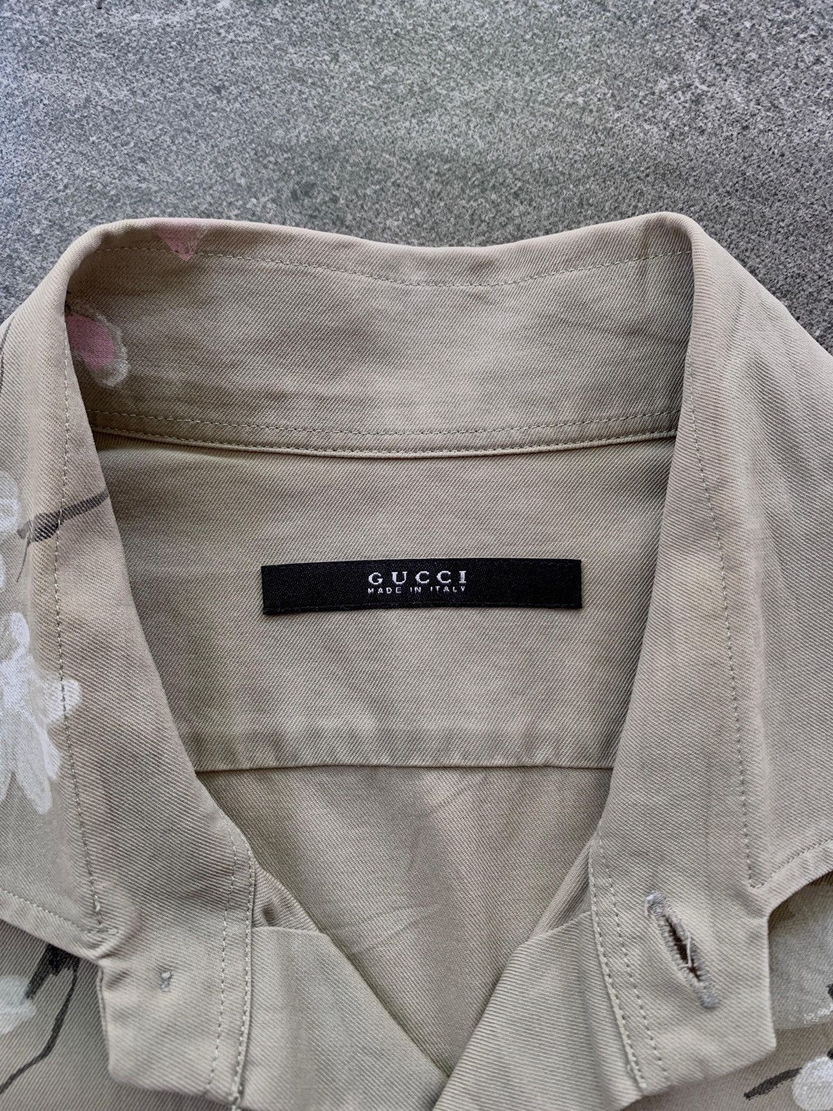 Gucci FREE TAX! SS 2003 Painted Floral Military Shirt by Tom Ford Size US S / EU 44-46 / 1 - 6 Thumbnail