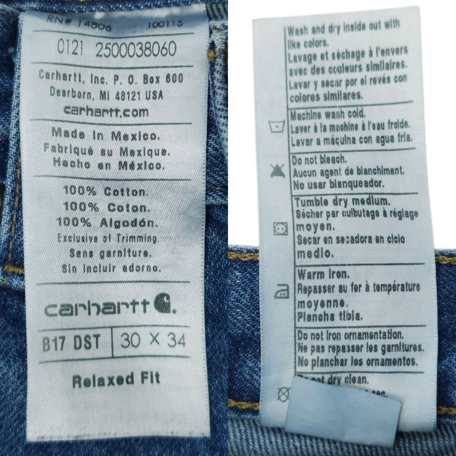 Carhartt Carhartt Relaxed Fit Jeans Mens Size 30 x 33 Denim 5 Pocket Size US 30 / EU 46 - 8 Thumbnail