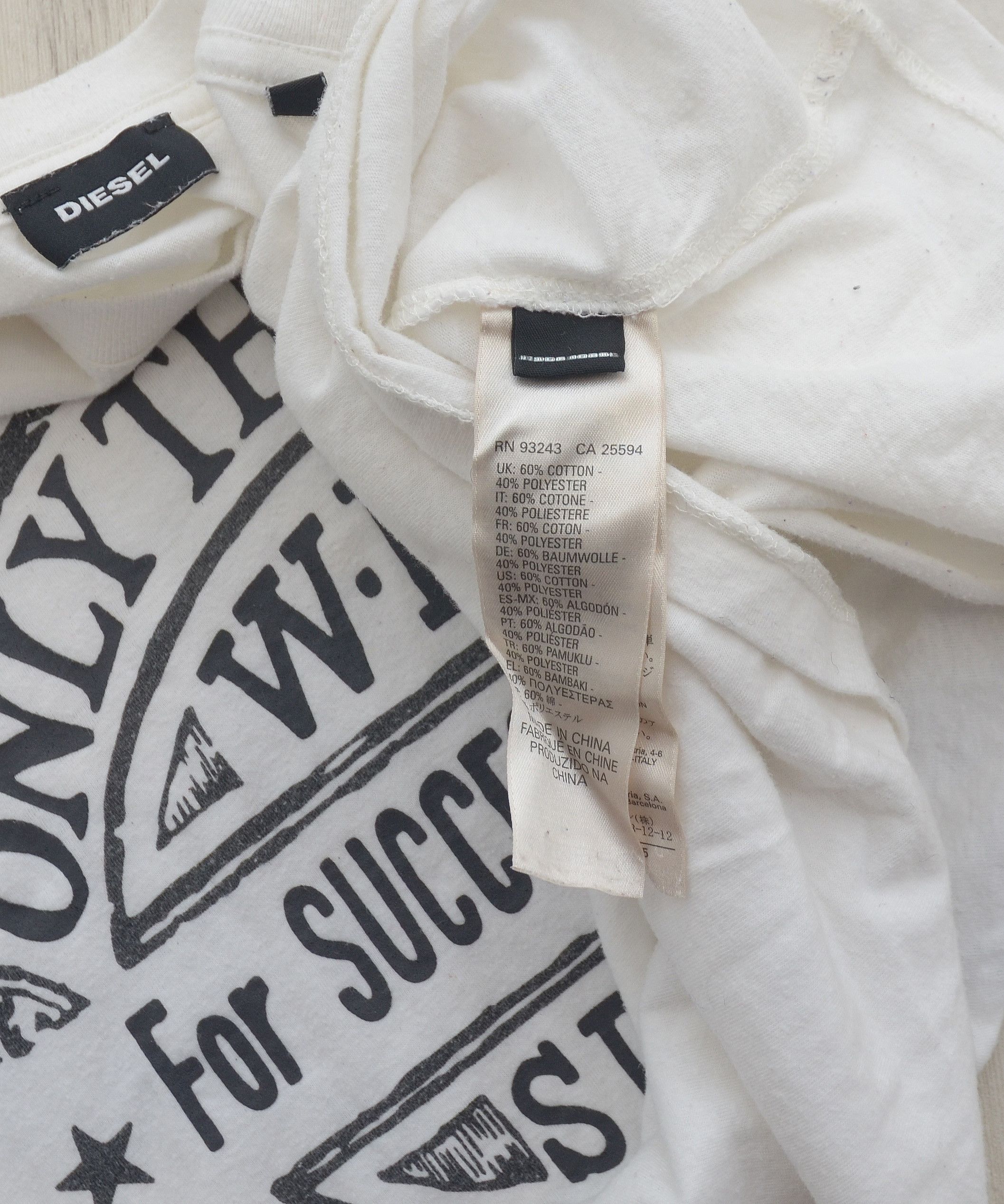 Diesel × Vintage Vintage Avant Garde Diesel Punk Head Only The Brave Y2K Tee Size US M / EU 48-50 / 2 - 7 Thumbnail