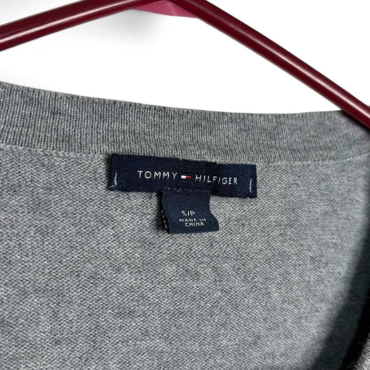Tommy Hilfiger × Vintage Vintage Style Tommy Hilfiger Grey All Over Print Cardigan Size S / US 4 / IT 40 - 4 Thumbnail