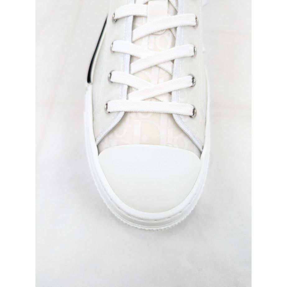 Dior o1rshd1 B23 Low-Top Sneakers Oblique Transparency in White Size US 12.5 / EU 45-46 - 5 Thumbnail