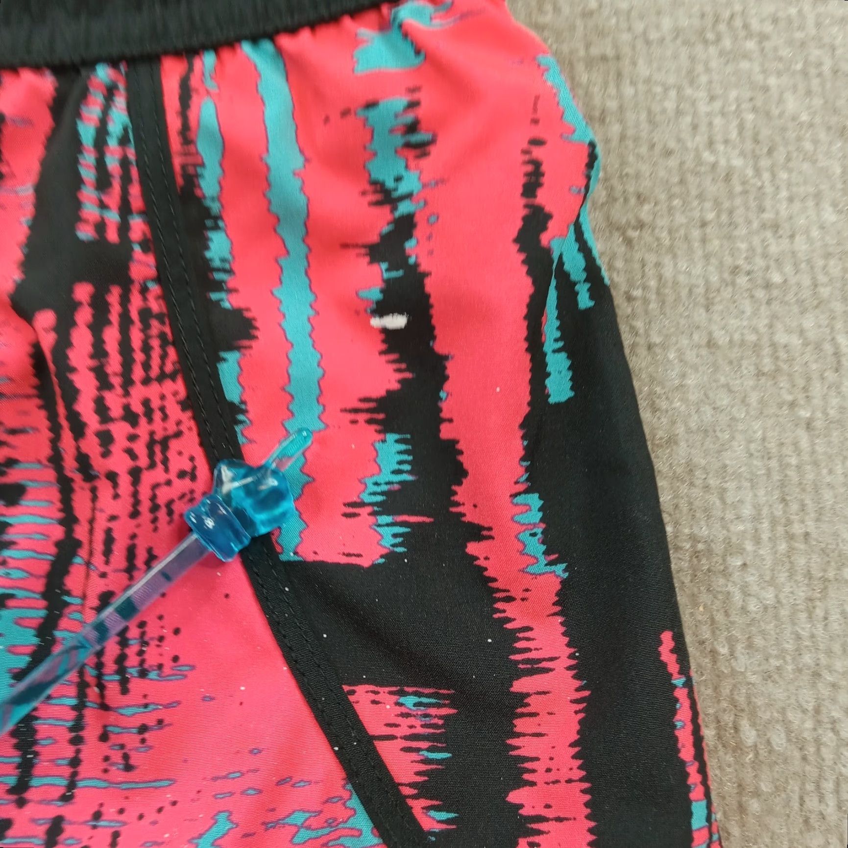 Fabletics Fabletics Womens Shorts Large Pink Blue Elastic Waist Drawstring Running Size 33" - 6 Thumbnail