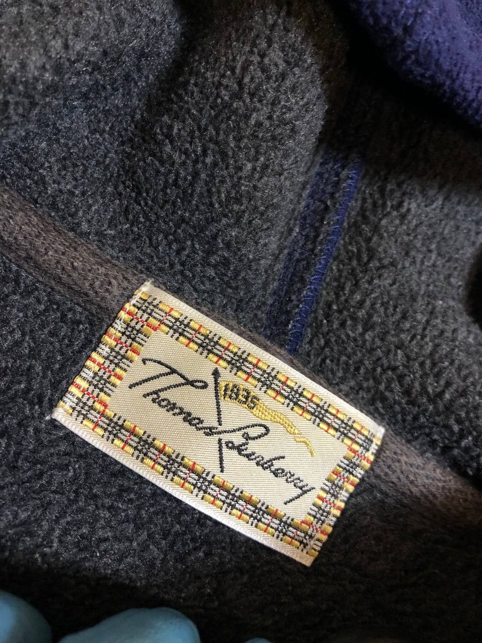 Burberry Burberry vintage crazy Y2K hoodie zip blue Thomas Burberry Size L / US 10 / IT 46 - 2 Thumbnail