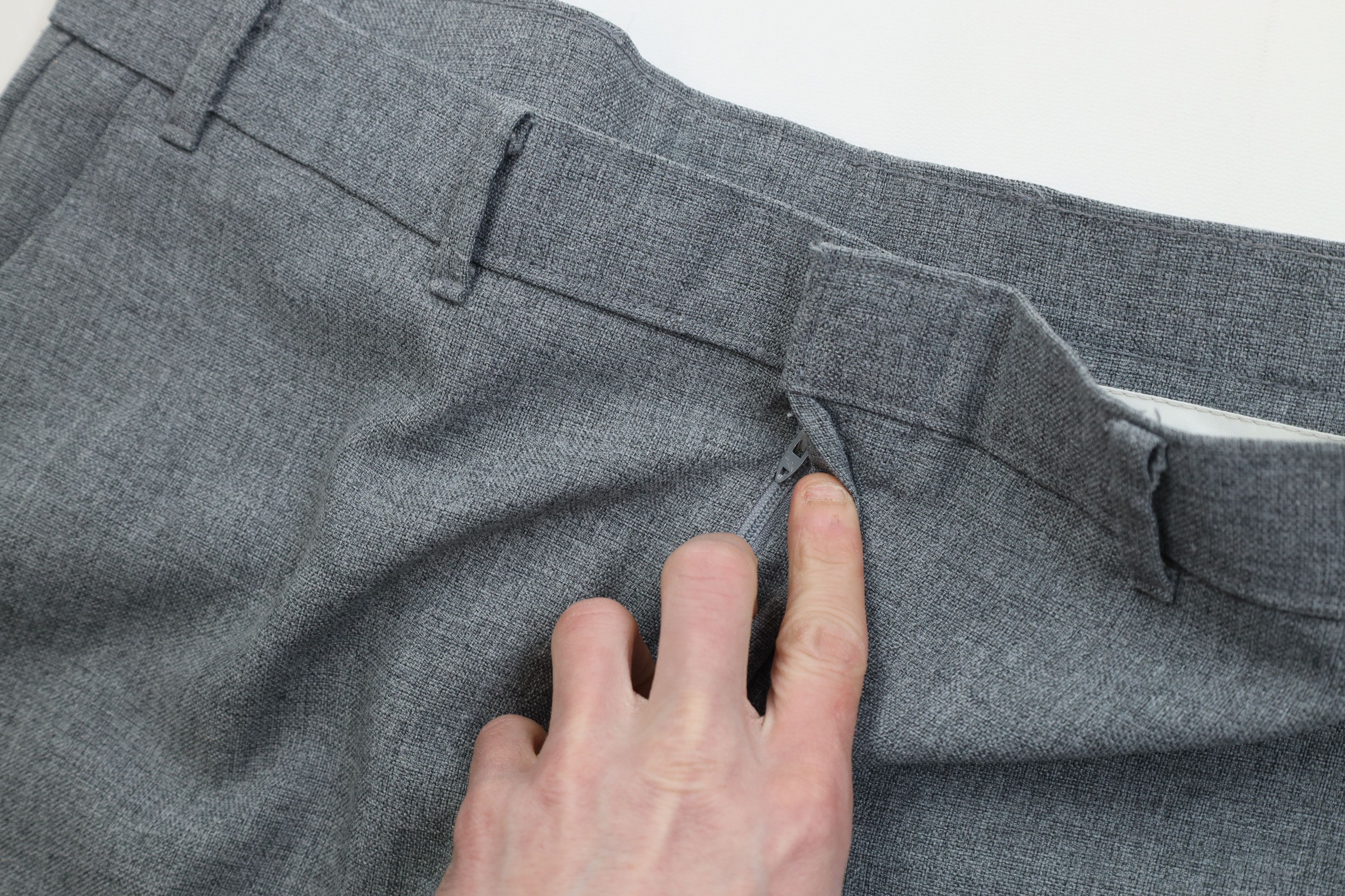 Levi's Vintage 70s Levis Wide Leg Chino Pants Trousers Gray USA Size US 36 / EU 52 - 7 Thumbnail