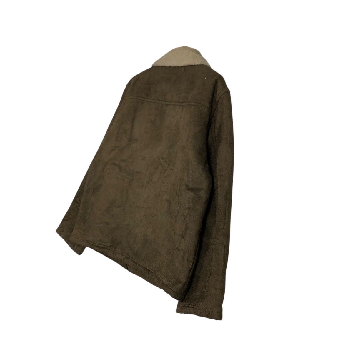 Japanese Brand 📌Vintage Leather Jacket Uniqlo Sherpa Blanket Issey Miyake Size US L / EU 52-54 / 3 - 11 Thumbnail