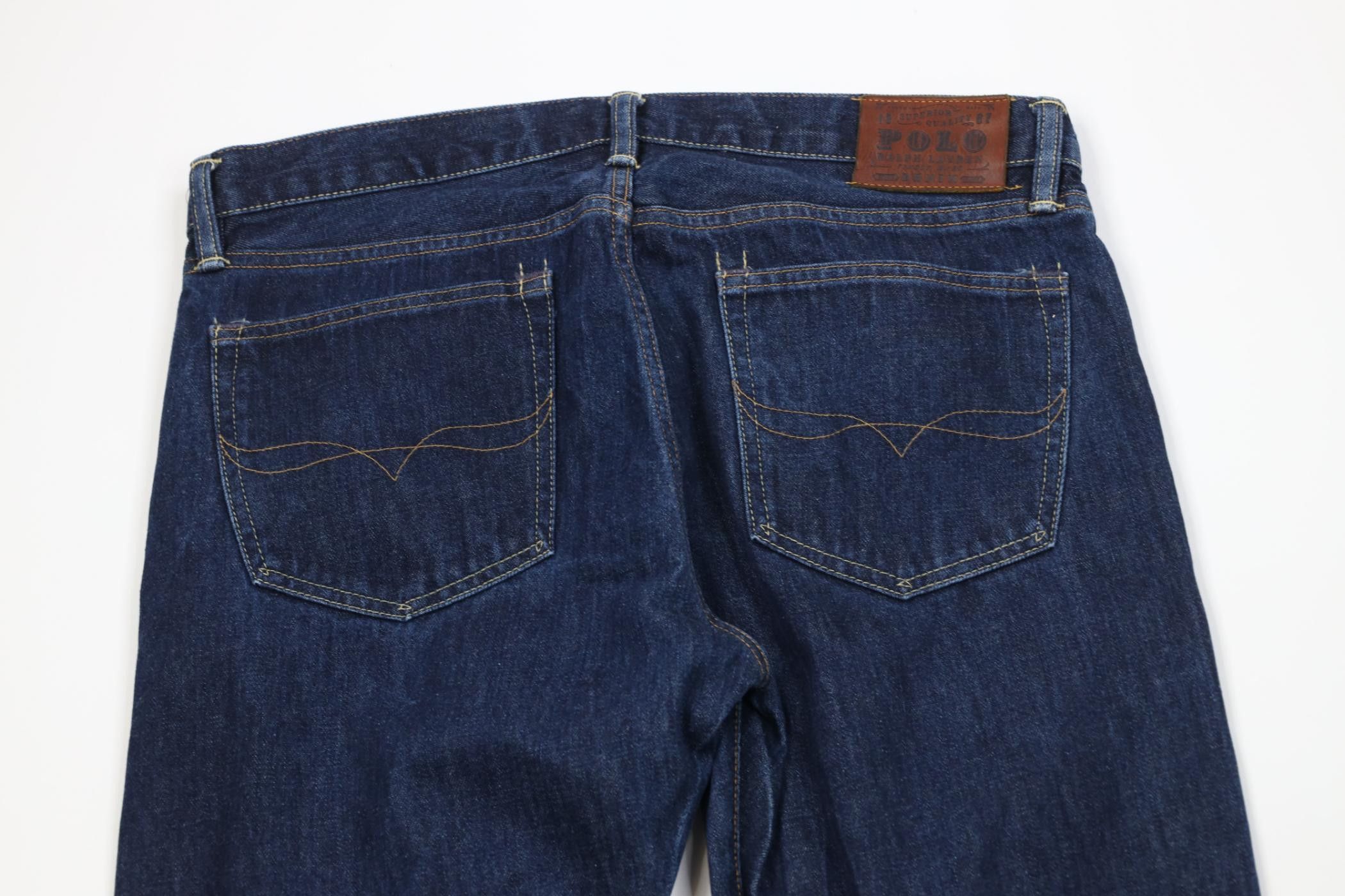 Polo Ralph Lauren Vintage Ralph Lauren Straight Leg Denim Jeans Indigo Cotton Size US 34 / EU 50 - 10 Thumbnail