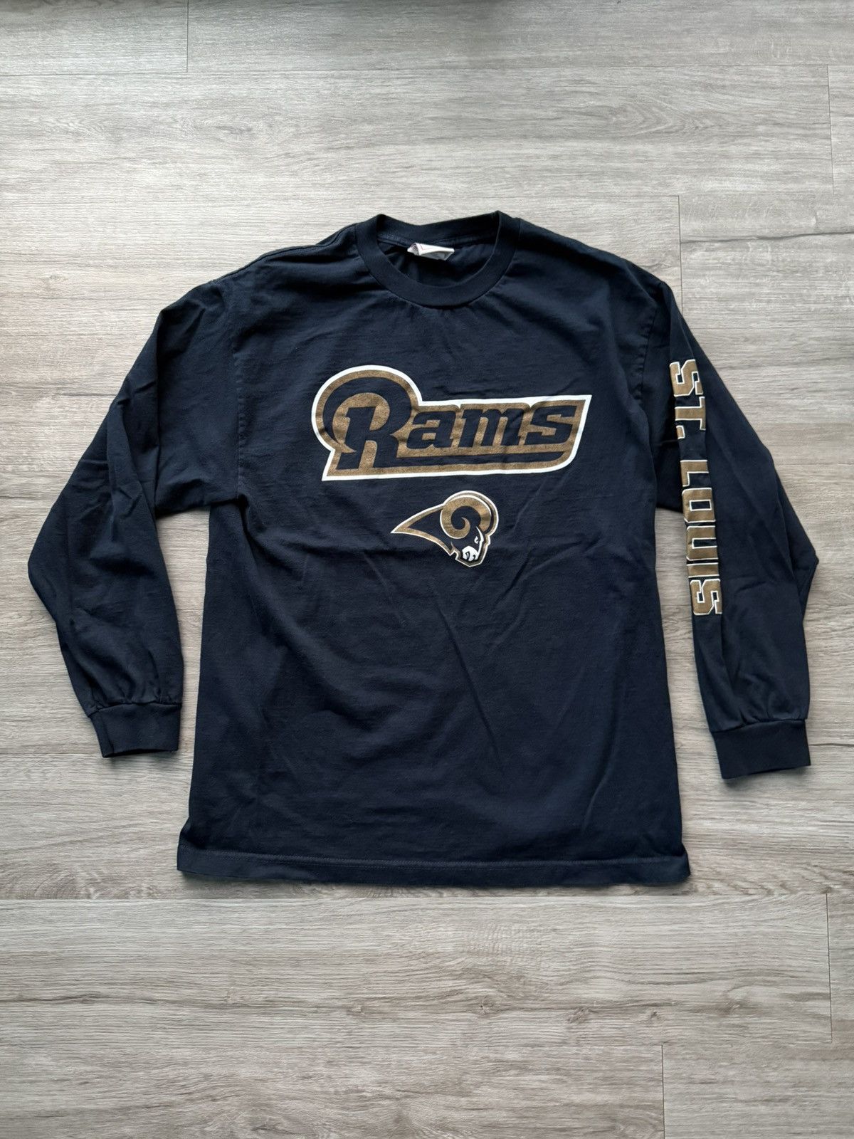 Vintage CRAZY RARE St Louis Rams NFL Long Sleeve T Shirt Tee Vintage Size US L / EU 52-54 / 3 - 1 Thumbnail