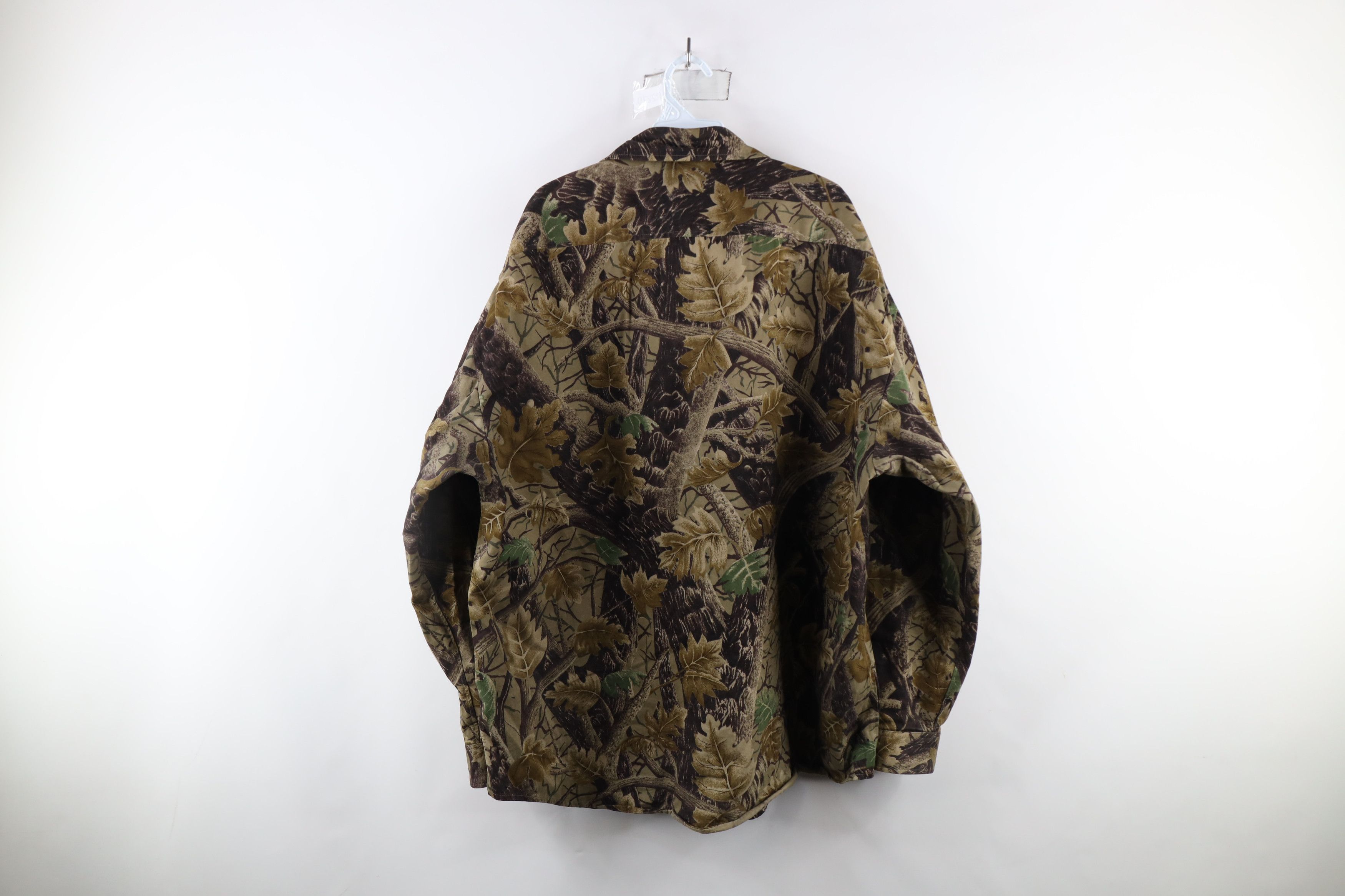 Vintage Vintage 90s Streetwear Heavyweight Camouflage Button Shirt Size US XXL / EU 58 / 5 - 7 Thumbnail