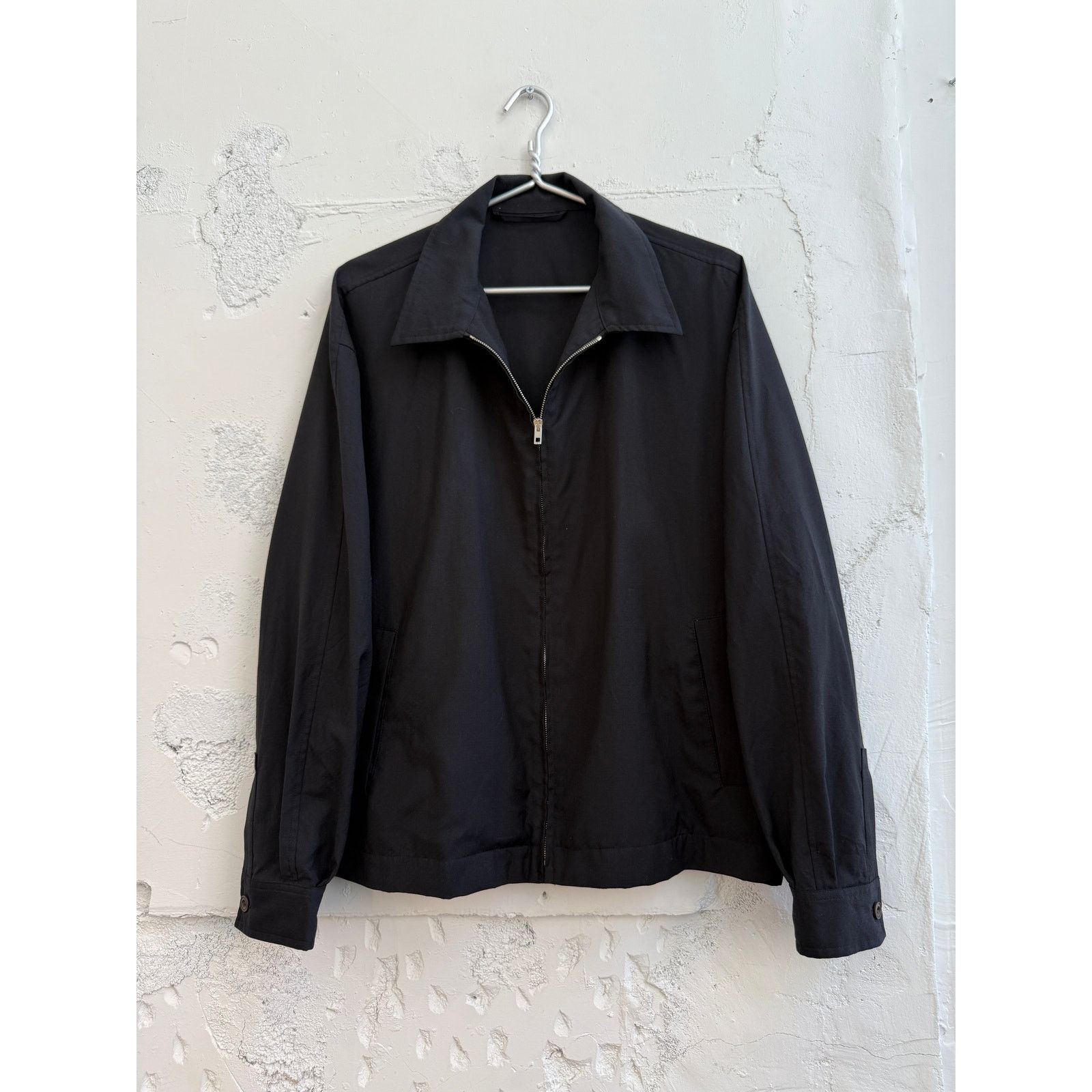 Lemaire Lemaire - SS19 Dry Silk Blouson (Navy / 44) | Grailed