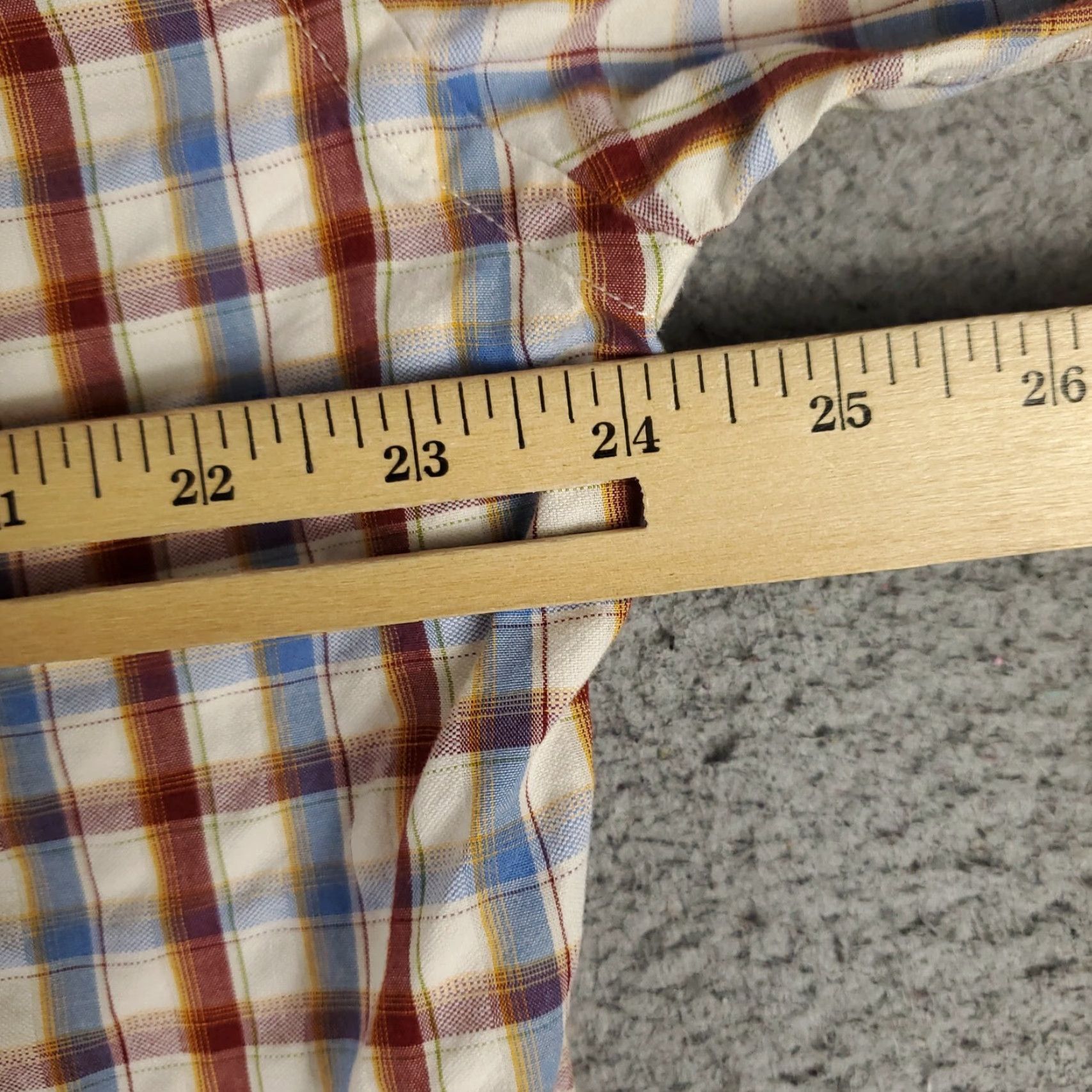 Faconnable Façonnable Button-Up Shirt Mens Medium Red Blue Plaid Long Sleeve Casual Size US M / EU 48-50 / 2 - 6 Thumbnail