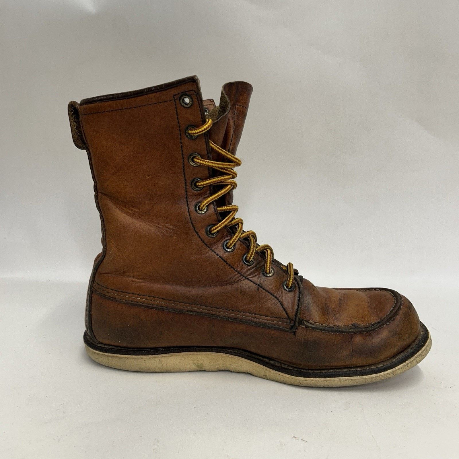 Red Wing Red Wing 10877 8” Leather Moc Toe Heritage Boots “Brown” Size US 10 / EU 43 - 9 Thumbnail