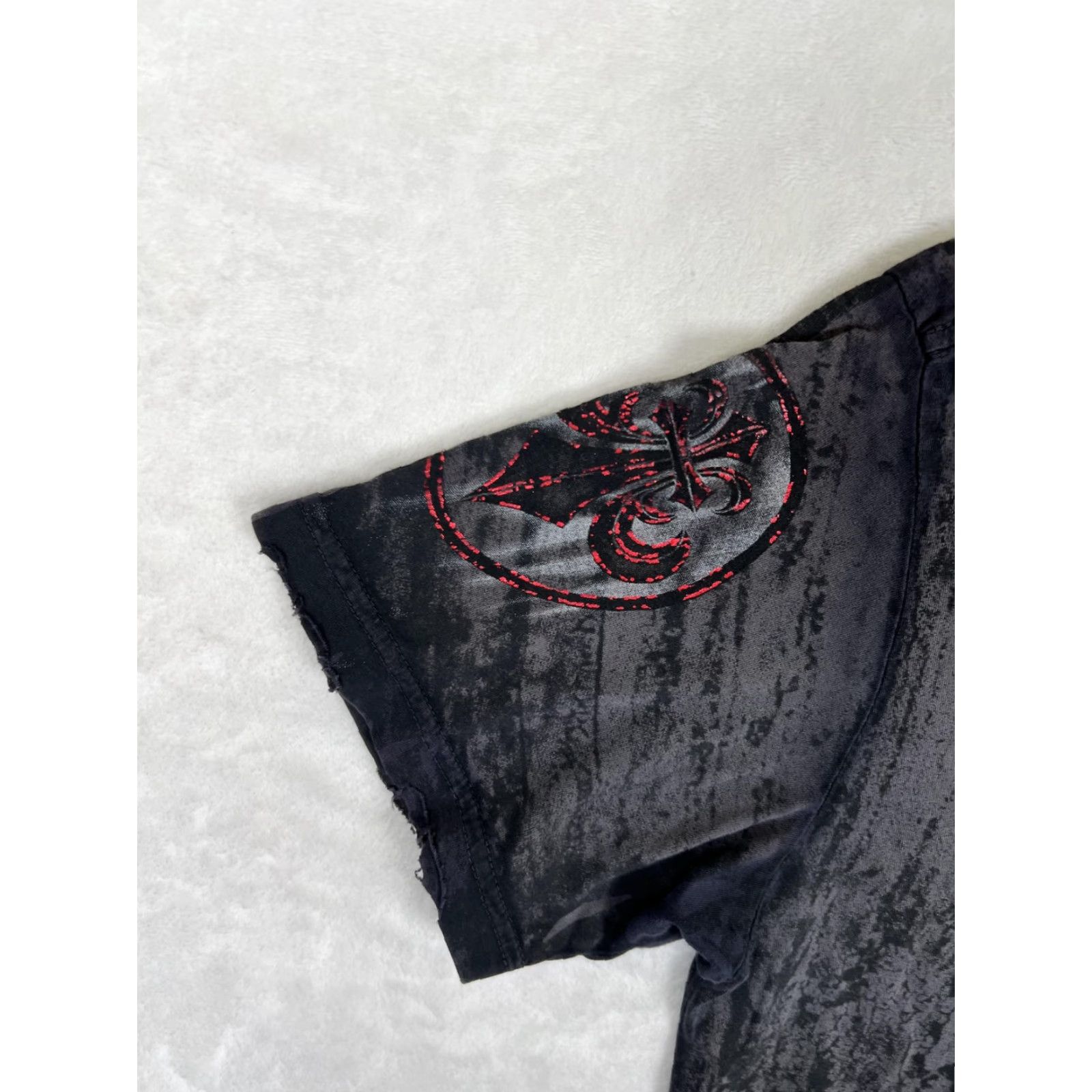 Affliction VINTAGE Affliction T-Shirt Mens Large Black Skull Wings Cross Live Fast Goth Y2K Size US L / EU 52-54 / 3 - 5 Thumbnail
