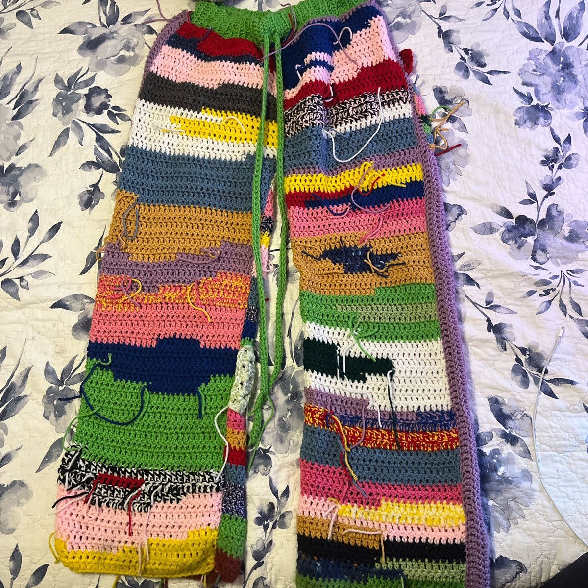 Other Crochet oversized pants Size 32" / US 10 / IT 46 - 1 Thumbnail
