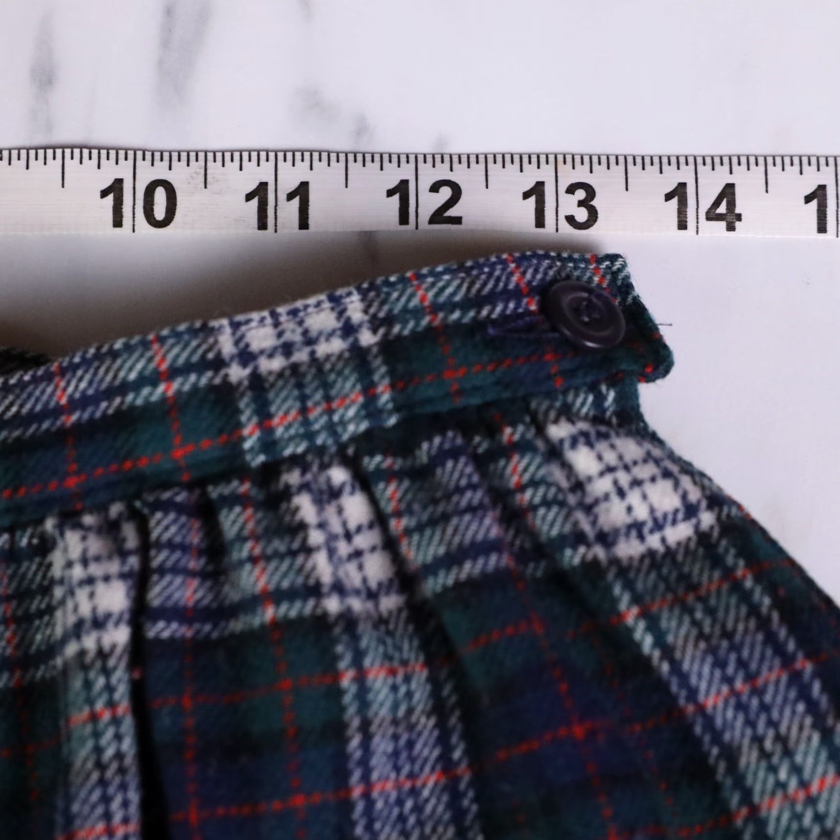 Pendleton VINTAGE Pendleton Plaid Midi Skirt Womens 10 Blue Green Wool Made in USA Size 32" / US 10 / IT 46 - 6 Thumbnail
