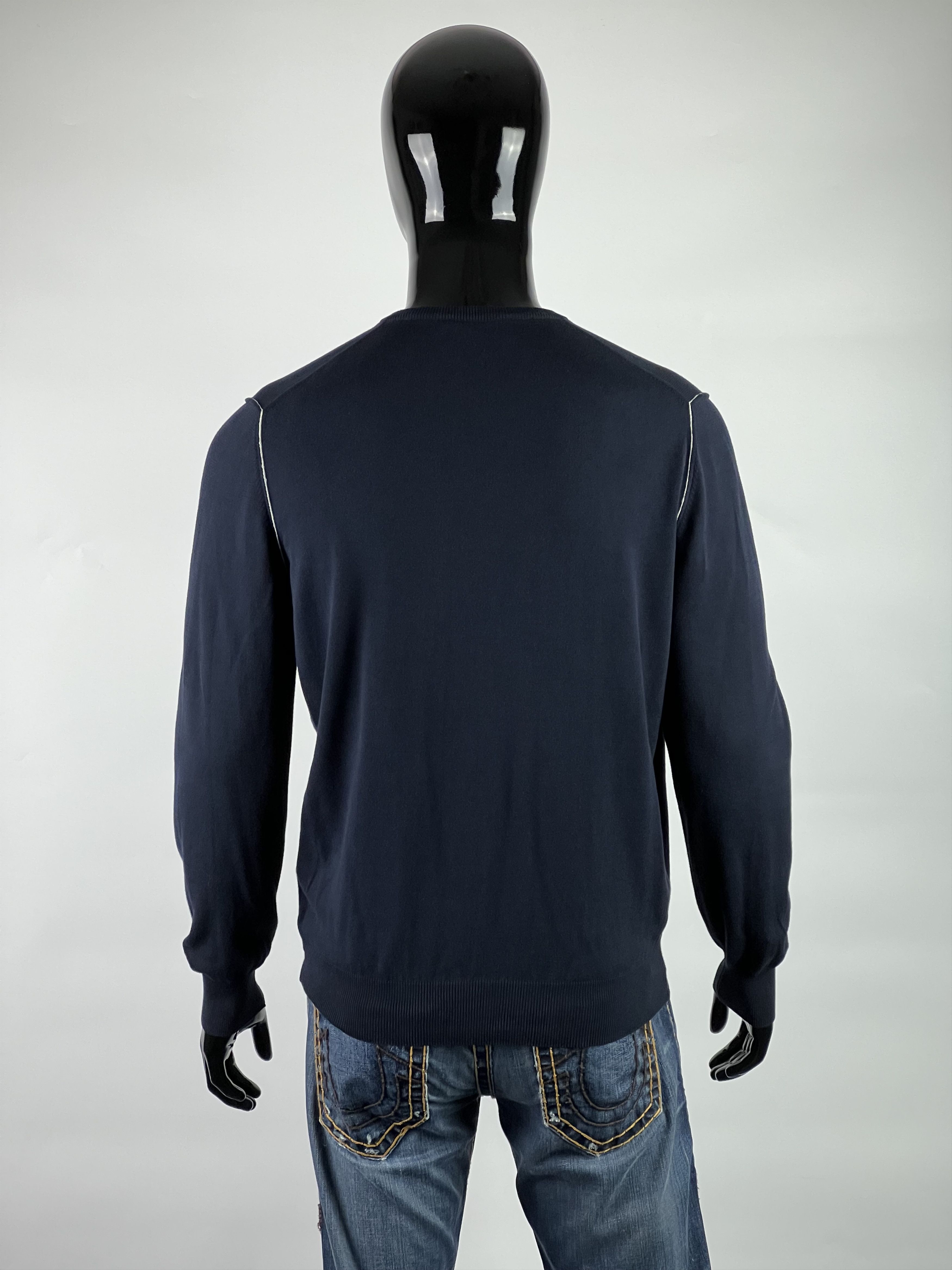 Vilebrequin Vilebrequin Men's Navy Blue Cotton Sweater Size M Size US M / EU 48-50 / 2 - 2 Thumbnail
