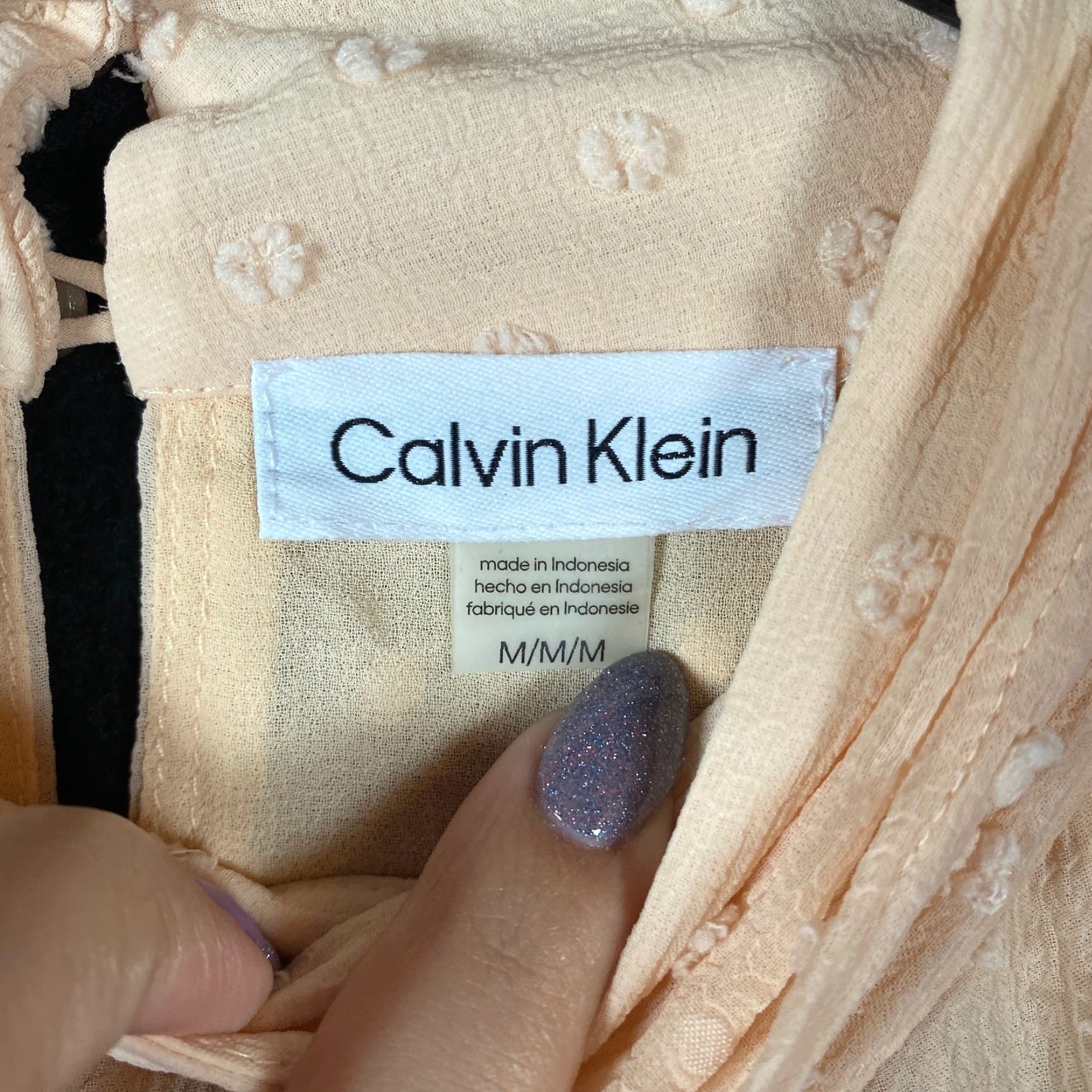 Calvin Klein Calvin Klein Womens Blouse Tank Yellow Mock Neck Front Tie Polyester M Sleeveless Regular Size M / US 6-8 / IT 42-44 - 4 Thumbnail