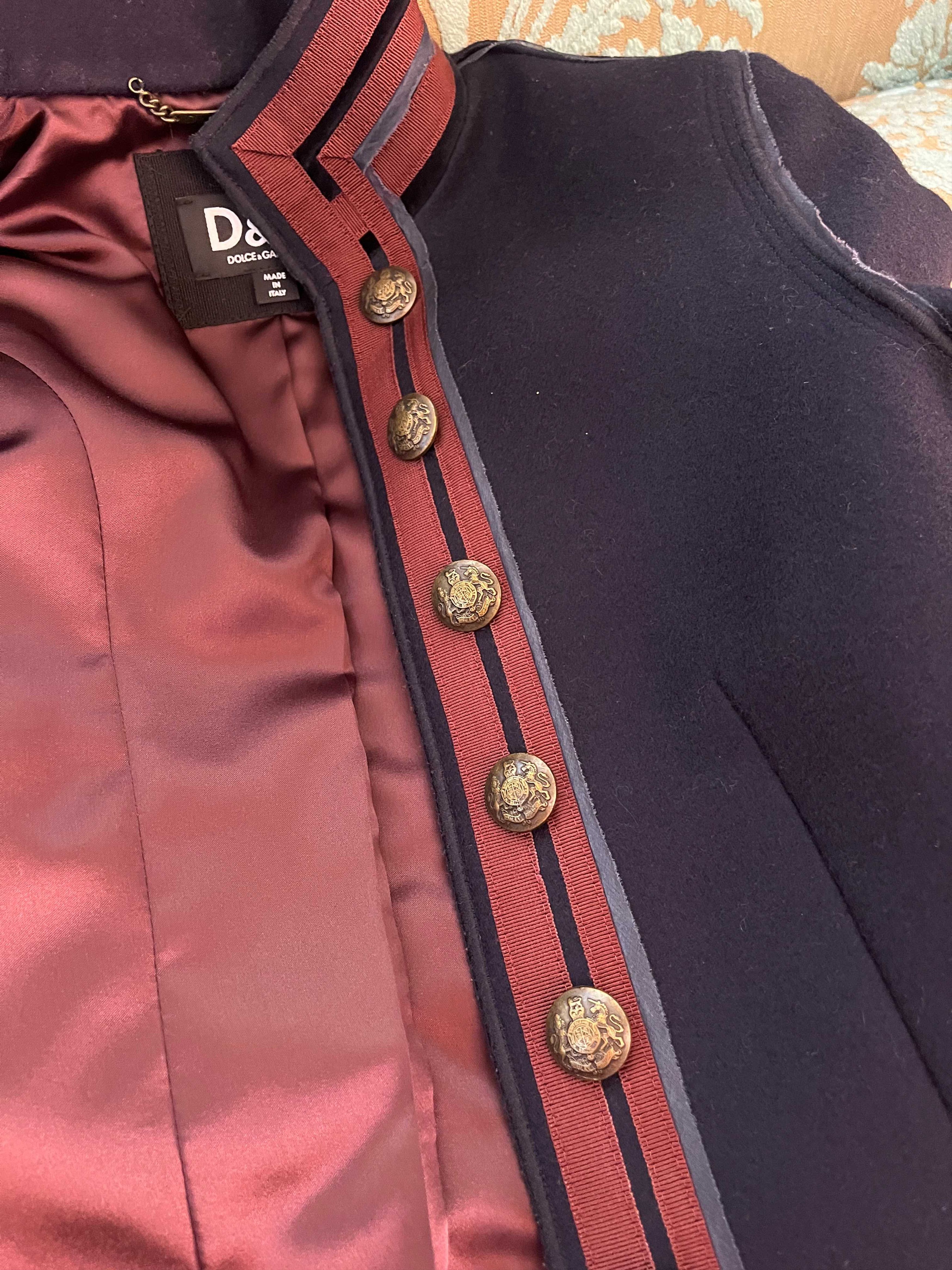 Dolce & Gabbana Military Jacket / D&G - Fall 2009 Catwalk - Size 36 ITA Size S / US 4 / IT 40 - 23 Thumbnail