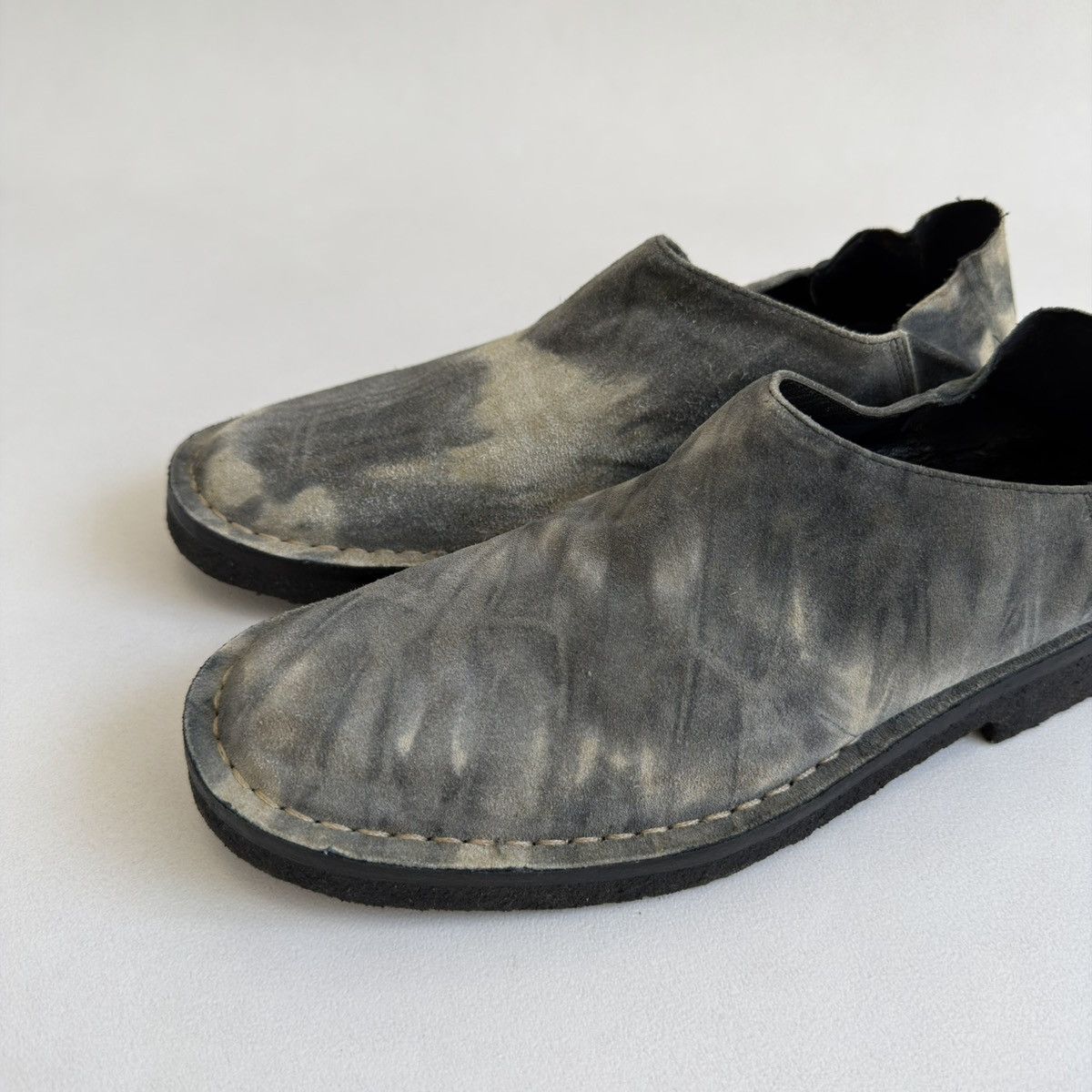 Ann Demeulemeester S/S 01 Tie Dye Suede Loafers / Mules Size US 9 / IT 39 - 3 Thumbnail