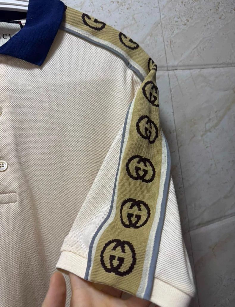 Gucci Gucci Double G string-labeled Polo shirt Size US XL / EU 56 / 4 - 3 Thumbnail