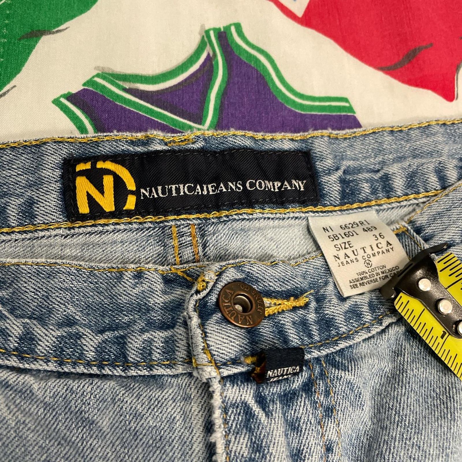 Ecko Unltd. × JNCO × Nautica Vintage Y2K Nautica Jeans Denim Baggy Shorts Mens 36 Size US 36 / EU 52 - 6 Thumbnail