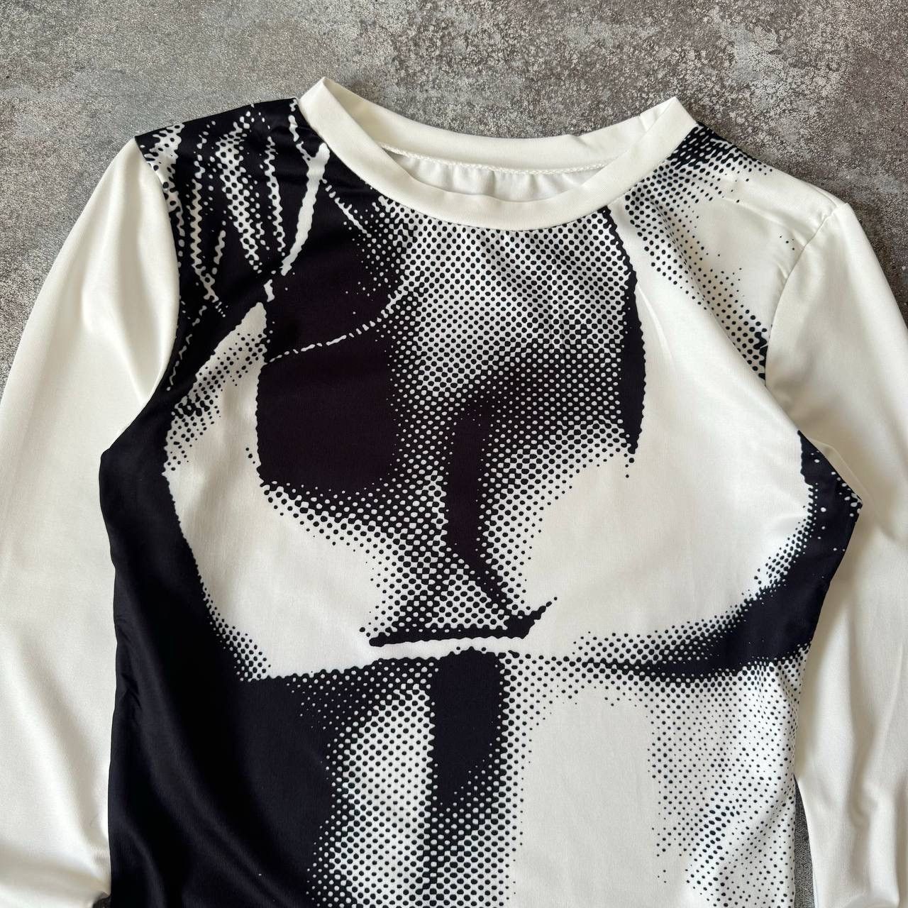20471120 Amazing Y2K Sexy Boobs Long Sleeve (Jean Paul Gaultier vibe) Size S / US 4 / IT 40 - 3 Thumbnail