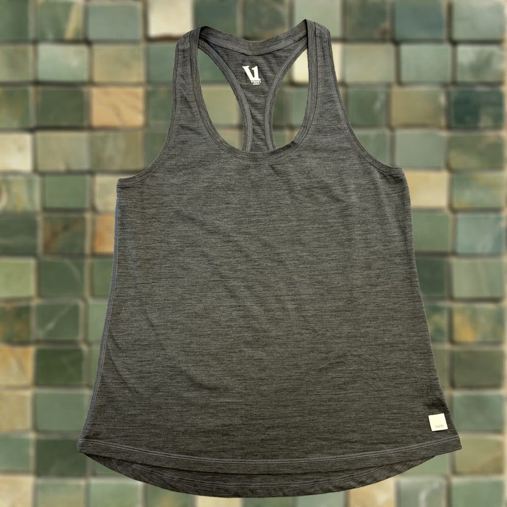 Vuori Vuori Tank M Racerback Heather Charcoal Grey Athletic Gym & Training Running Woman Size M / US 6-8 / IT 42-44 - 1 Thumbnail