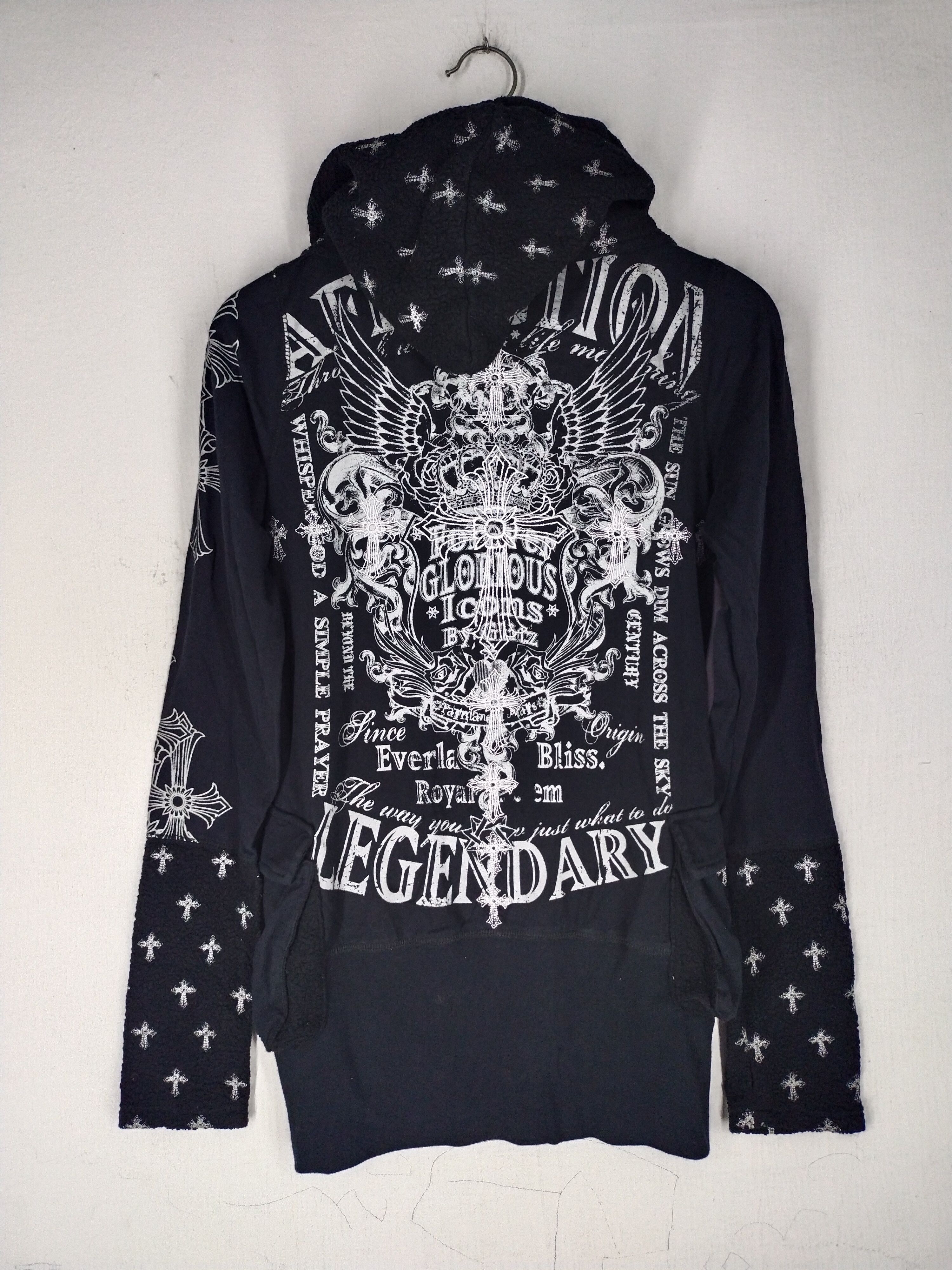 Japanese Brand GHTZ Japanese Punk If Six Was Nine Hoodie Size M / US 6-8 / IT 42-44 - 9 Thumbnail