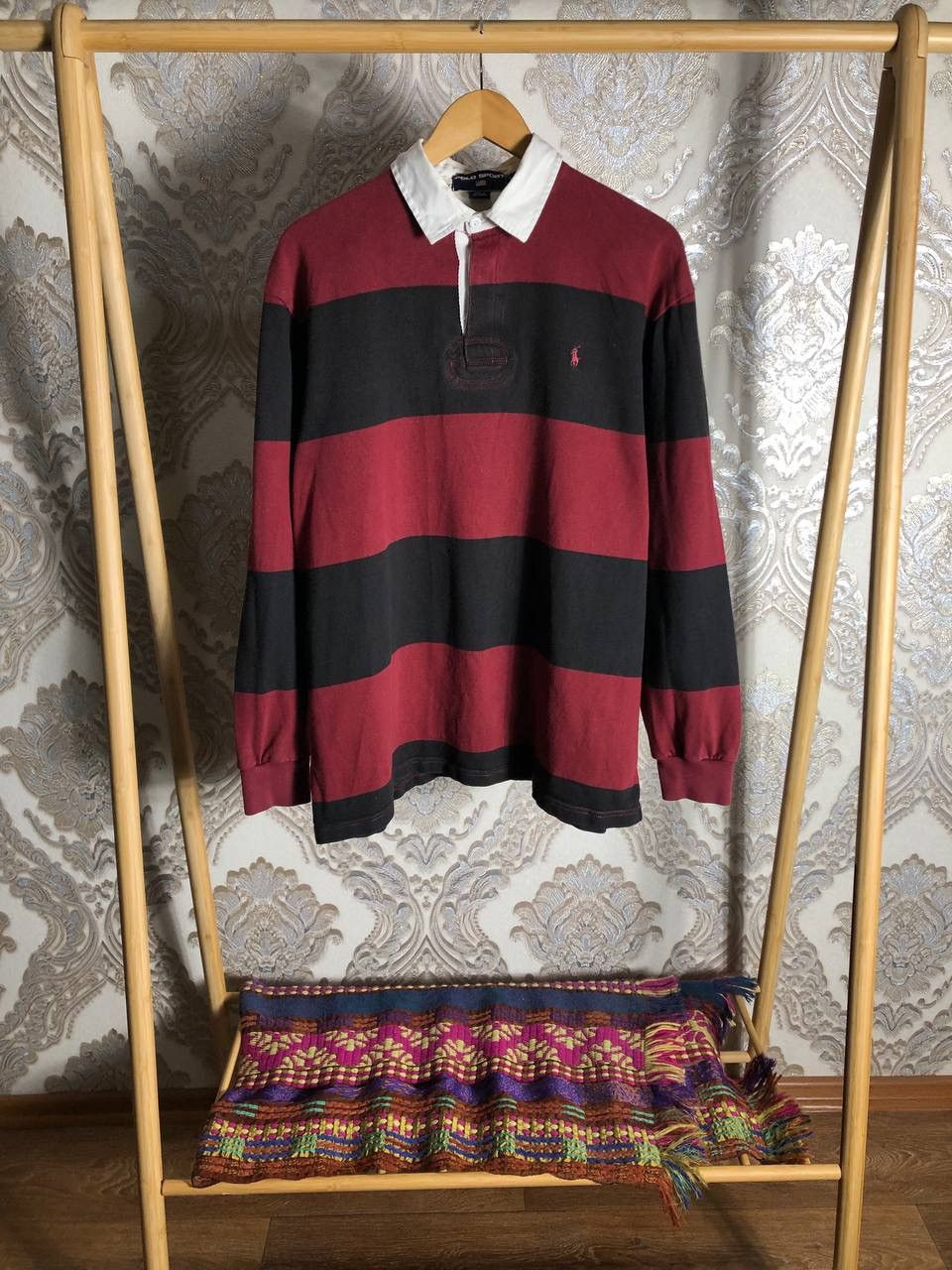 Polo Ralph Lauren VINTAGE POLO SPORT RALPH LAUREN RETRO RUGBY DESIGNER Y2K 90s Size US L / EU 52-54 / 3 - 1 Thumbnail