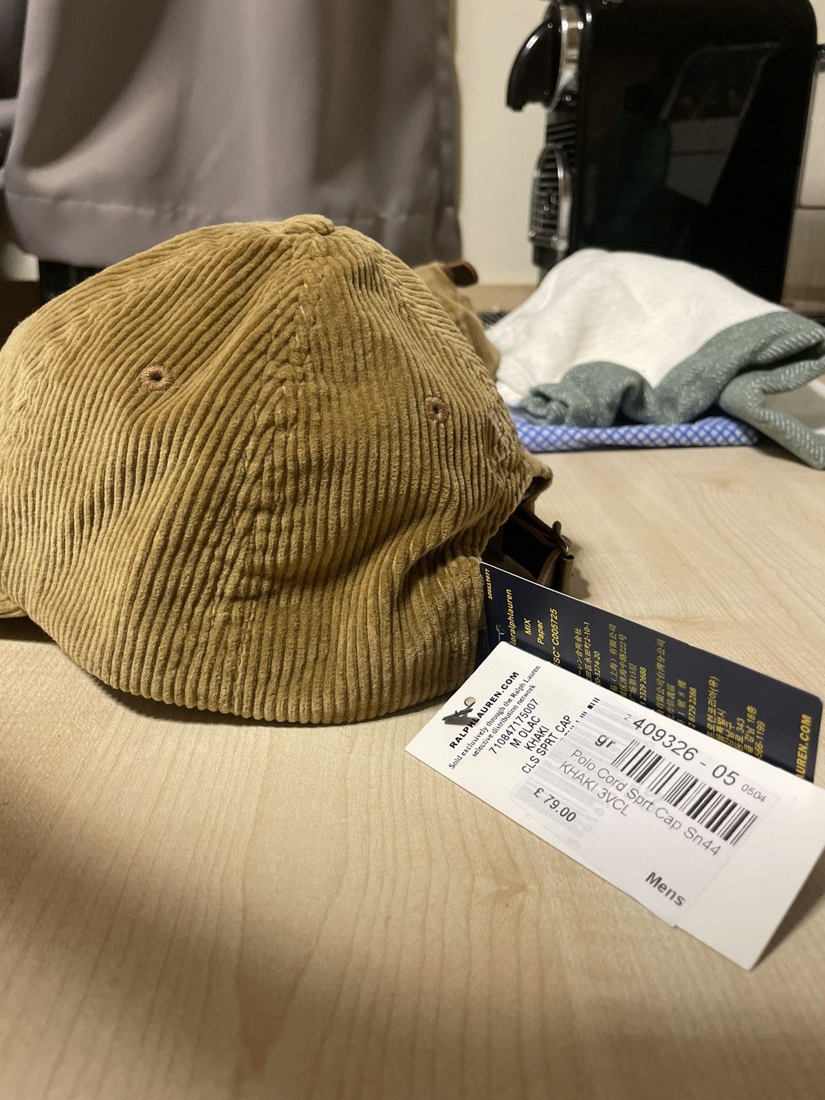 Polo Ralph Lauren Polo Ralph Lauren corduroy cap Size ONE SIZE - 4 Thumbnail