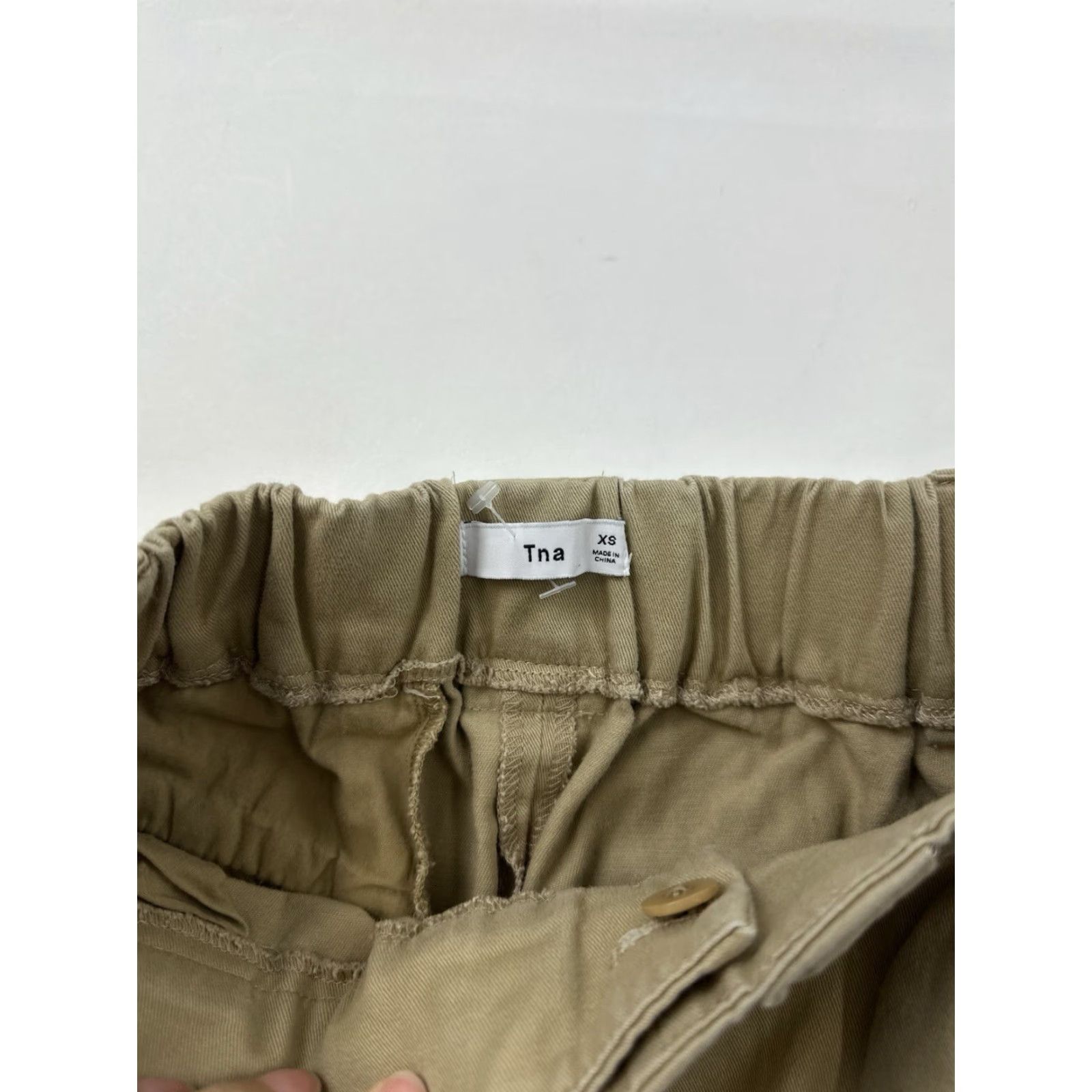 Aritzia VINTAGE Aritzia TNA Pants Womens XS Khaki Beige Jogger Pockets Brown Twill Solid Size 26" / US 2 / IT 38 - 4 Thumbnail