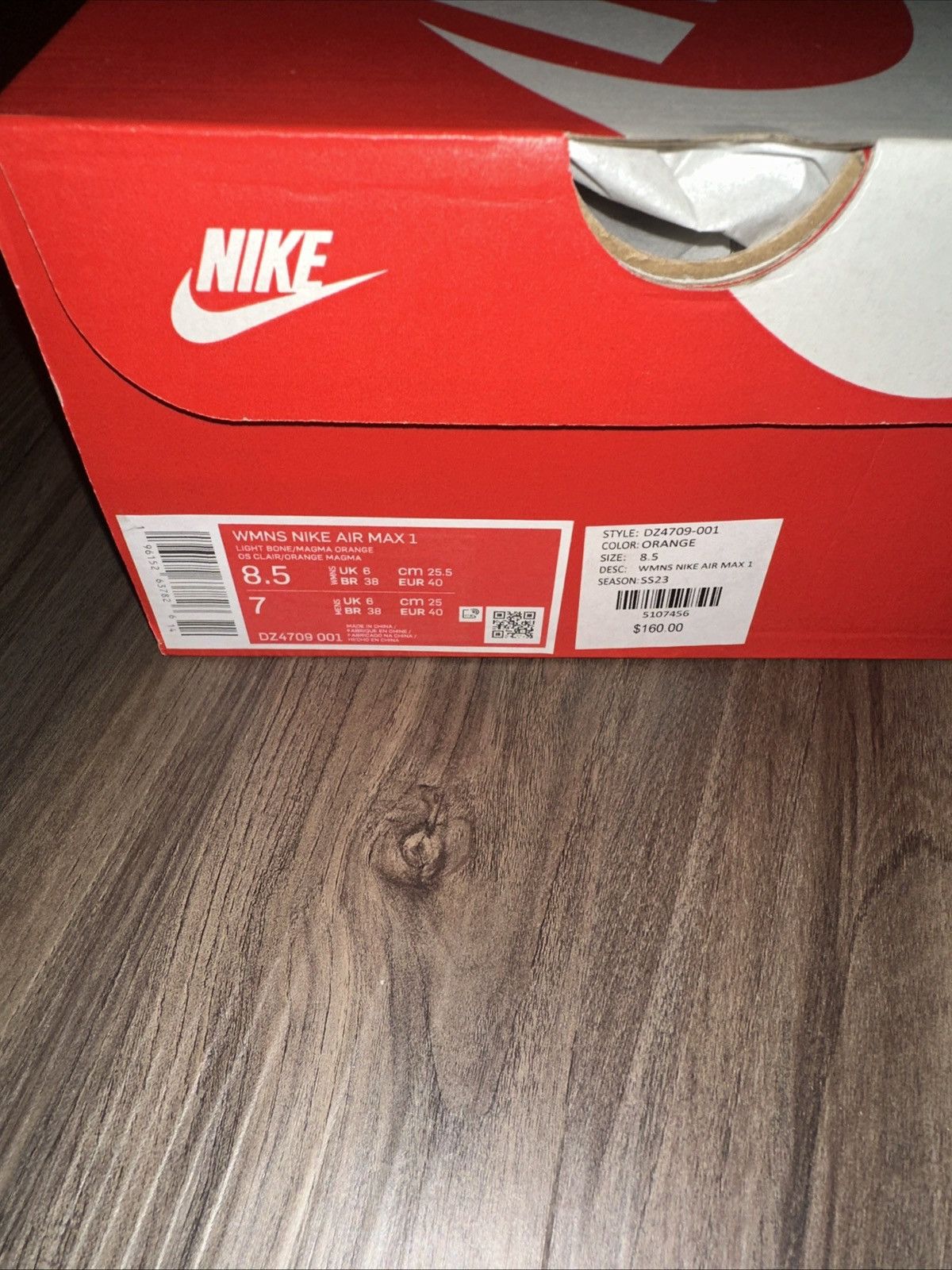 Nike Nike Air Max 1 Master Magma Orange - Women’s 8.5 / Men’s 7 Size US 8.5 / IT 38.5 - 8 Thumbnail