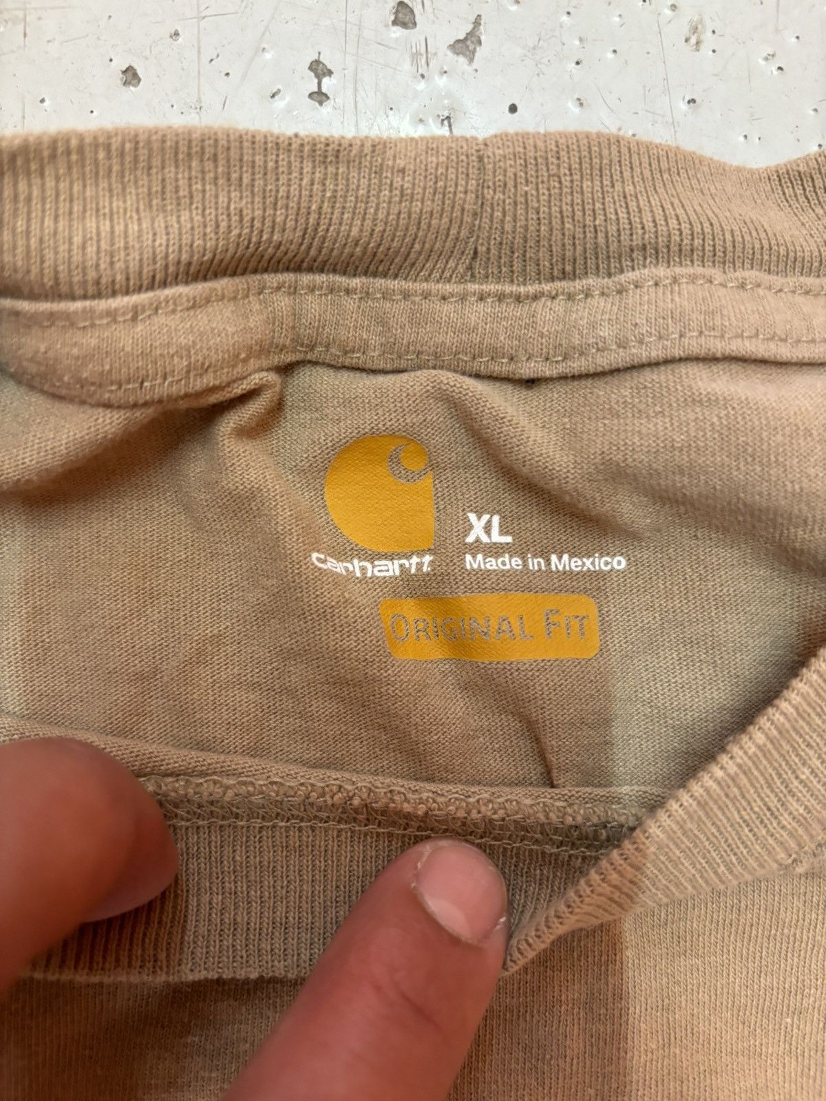 Carhartt × Vintage ***FINAL DROP***RARE 00s CARHARTT SPELL OUT LONG SLEEVE XL Size US XL / EU 56 / 4 - 4 Thumbnail