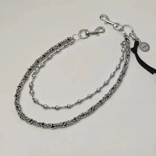 Japanese Brand 2 Layer Natural Echo Pearled Wallet Chain Size ONE SIZE - 4 Thumbnail
