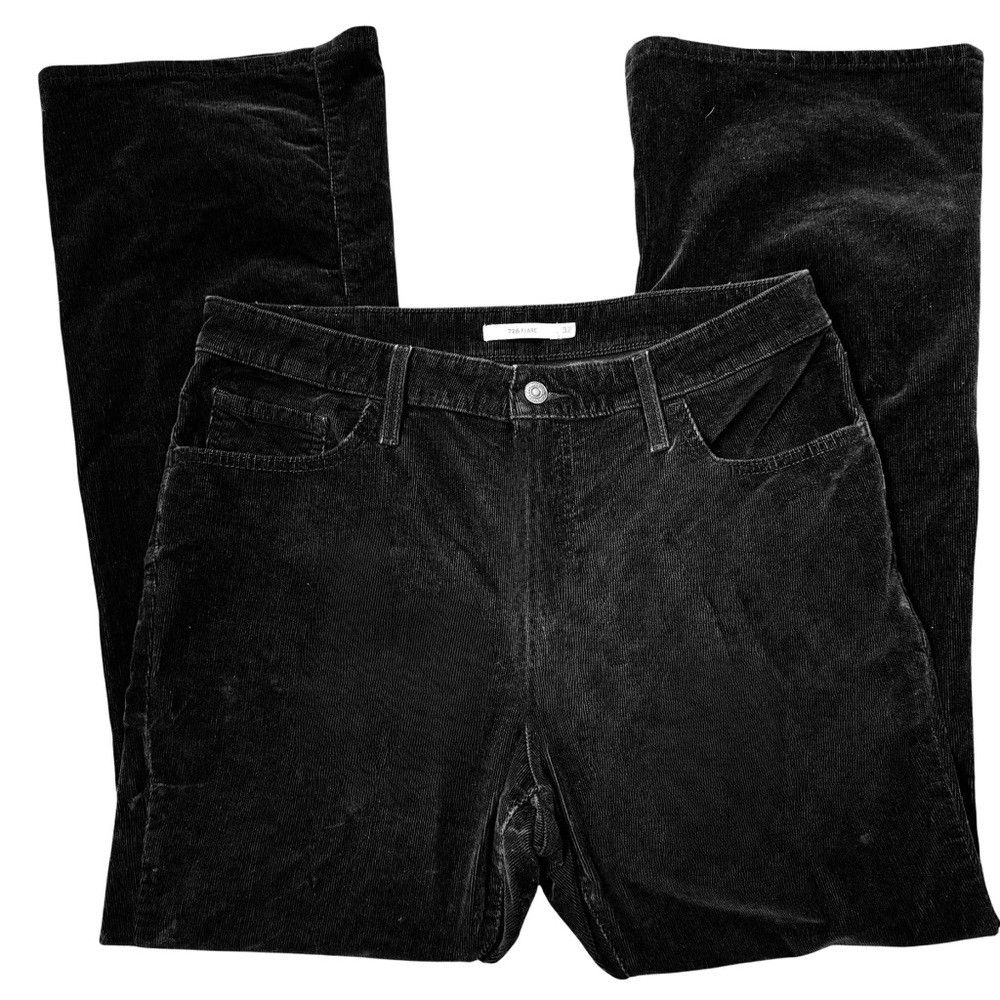 Levi's Levi's 726 High Rise Flare Corduroy Black Jeans Size 32 x 3 Size 32" / US 10 / IT 46 - 3 Thumbnail