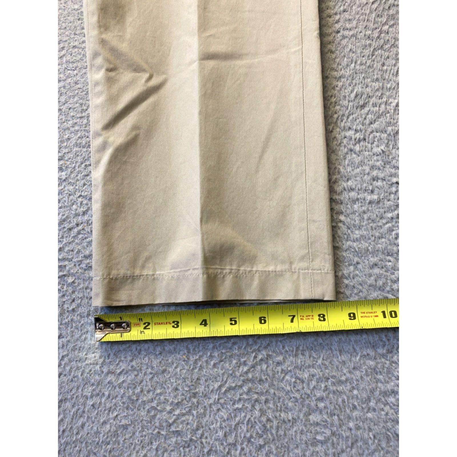 Brooks Brothers BROOKS BROTHERS Men's Chino Pants 33W 30L Tan Cotton Blend Regular Fit Size US 33 - 6 Thumbnail