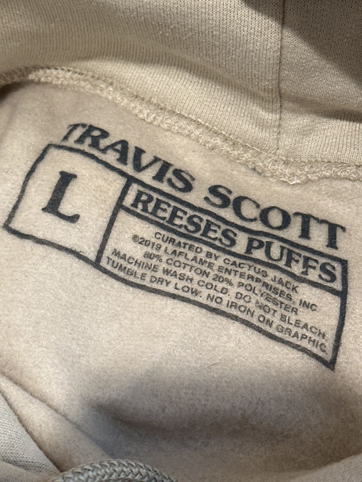Travis Scott Reese’s Puffs 'Don’t Cry Over Spilt Milk' Hoodie size Large Size US L / EU 52-54 / 3 - 5 Thumbnail