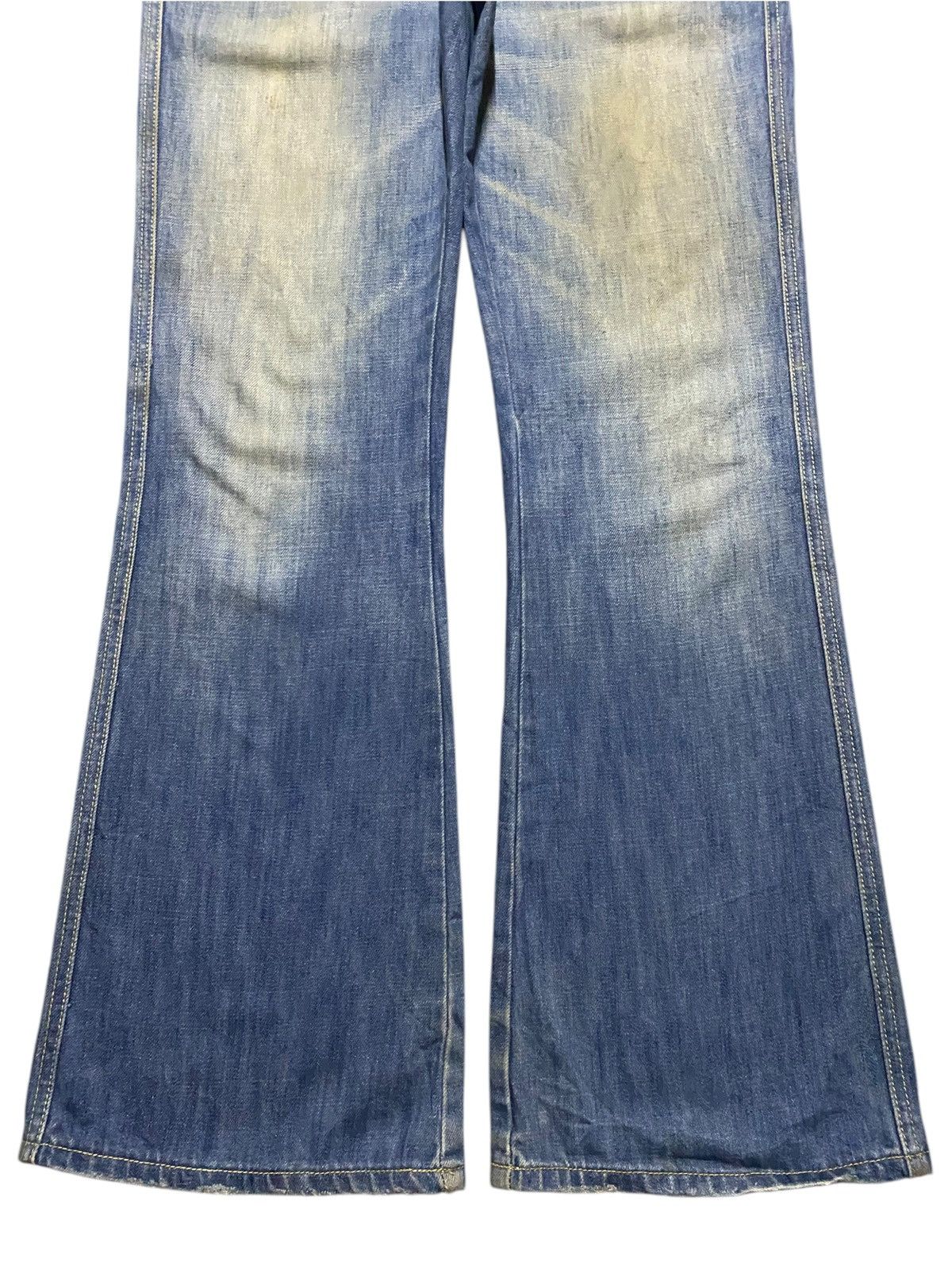 Tornado Mart Vintage Diesel Faded Wash Flare Style Jeans Size US 30 / EU 46 - 5 Thumbnail