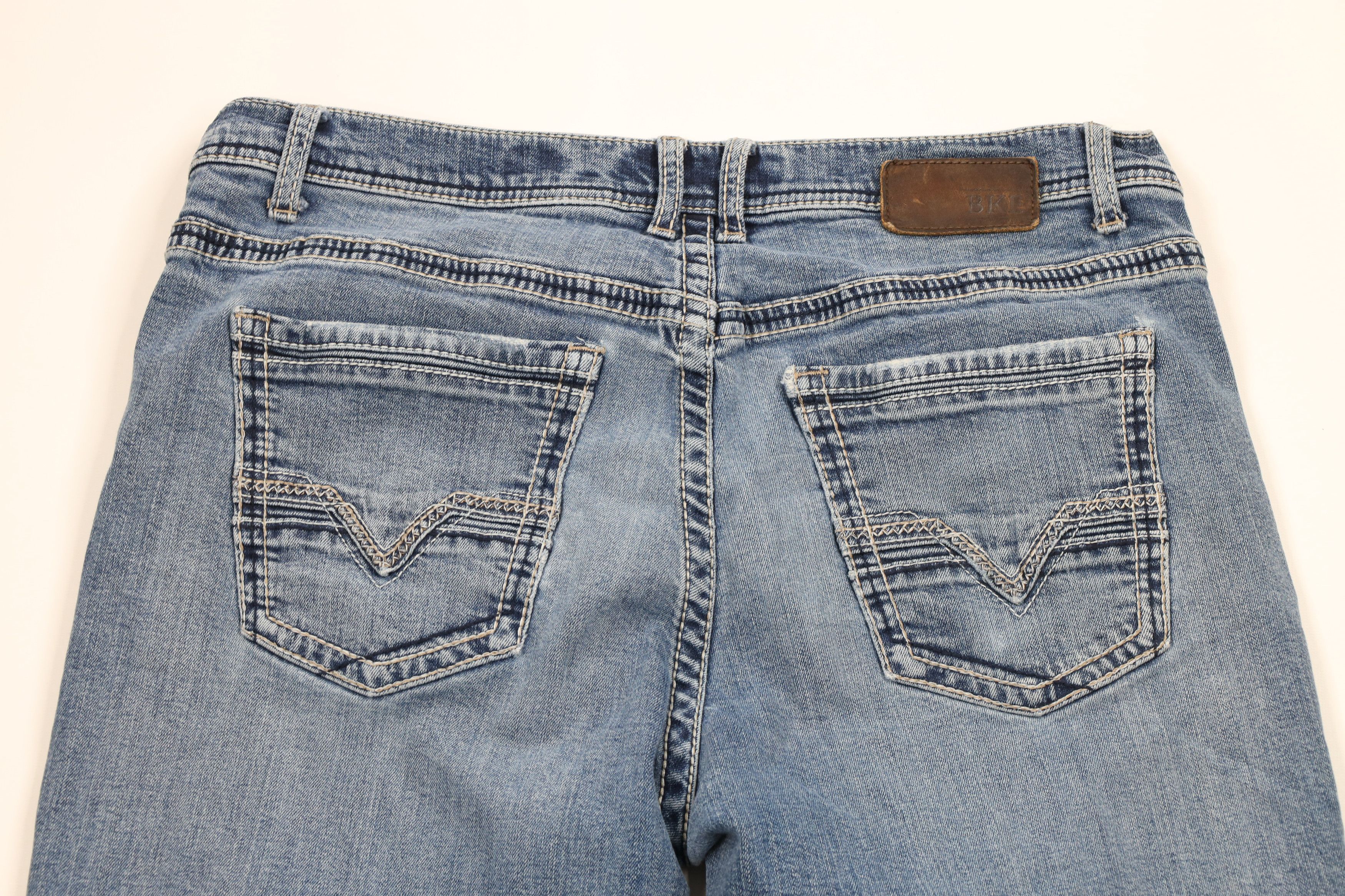 BKE × Vintage Buckle BKE Thick Stitch Tyler Straight Leg Denim Jeans AS IS Size US 36 / EU 52 - 10 Thumbnail
